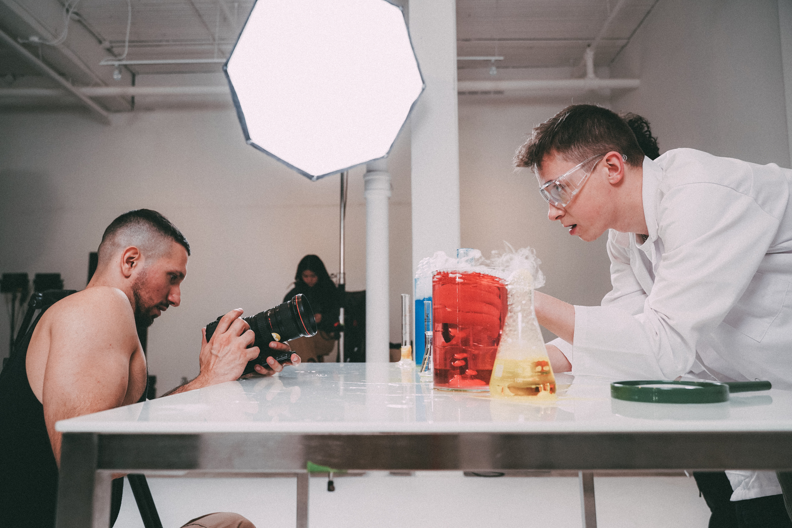 Backstage music video. Creative photograph in Toronto Dmitrii Bondarenko