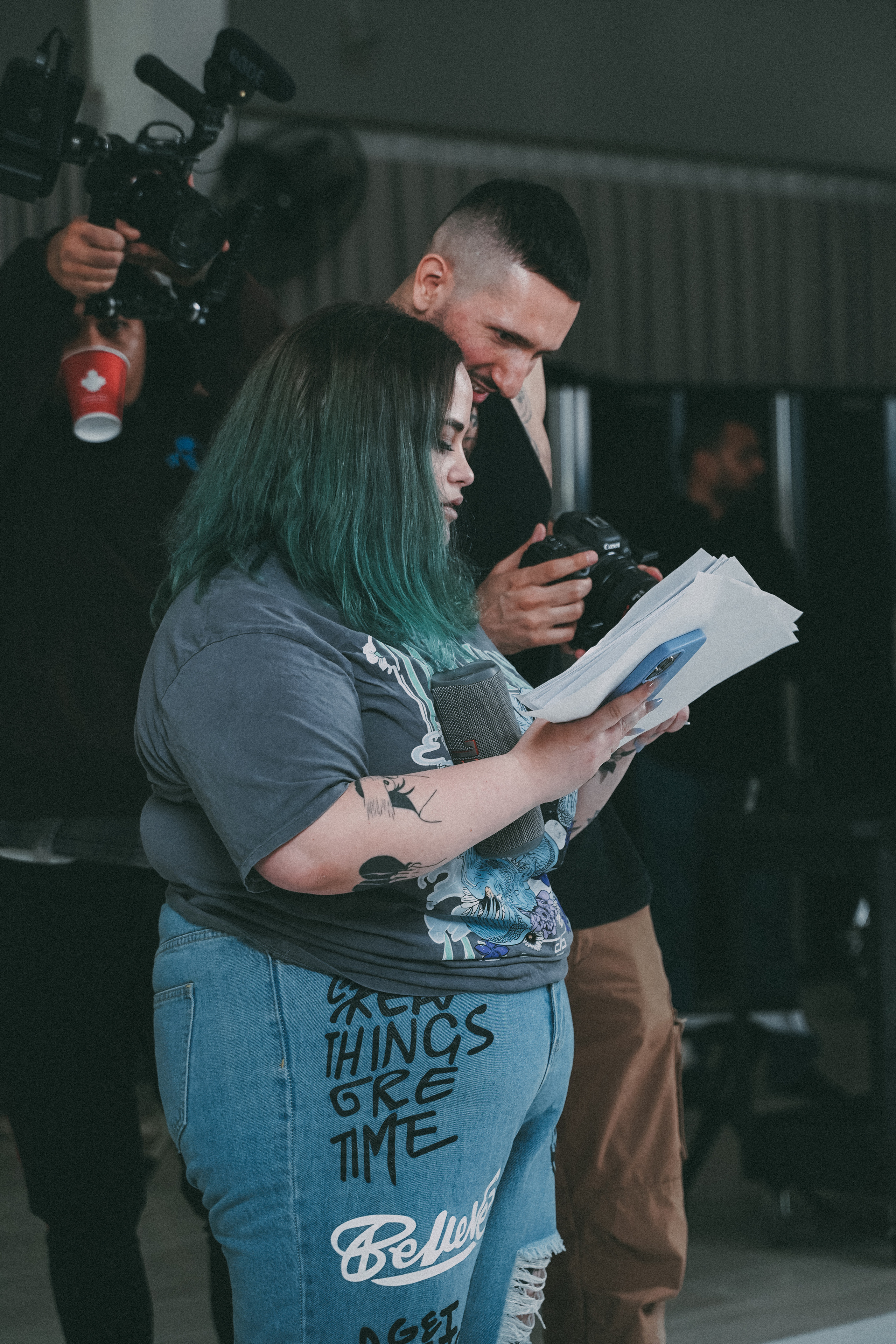 Backstage music video. Creative photograph in Toronto Dmitrii Bondarenko