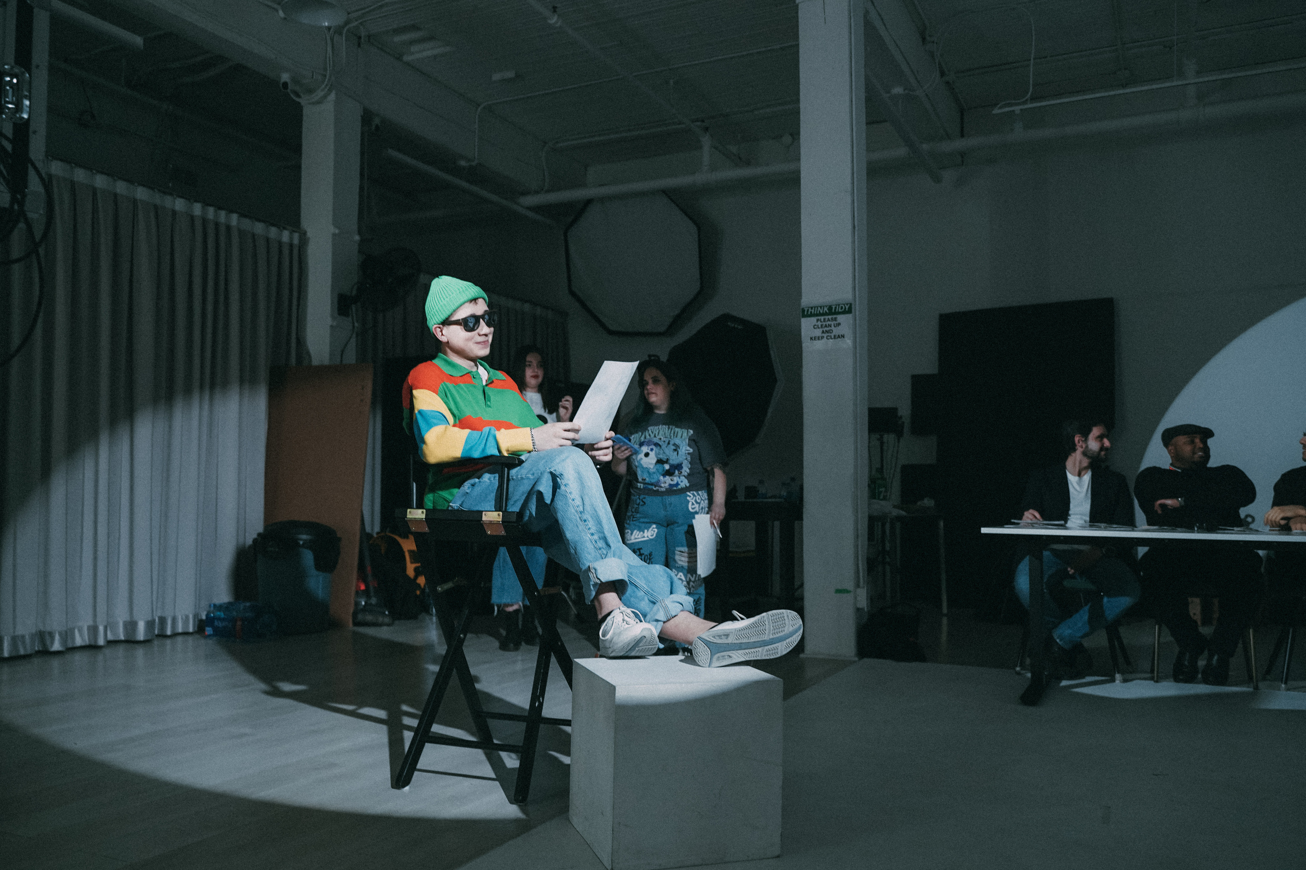 Backstage music video. Creative photograph in Toronto Dmitrii Bondarenko