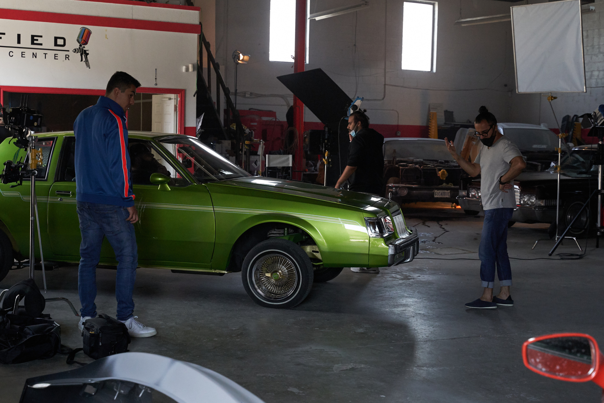 Backstage music video “Mamasita”. Creative photograph in Toronto Dmitrii Bondarenko