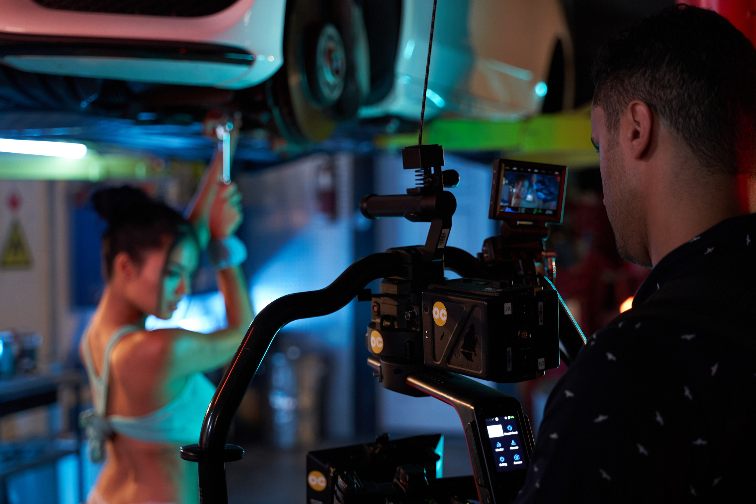 Backstage music video “Mamasita”. Creative photograph in Toronto Dmitrii Bondarenko