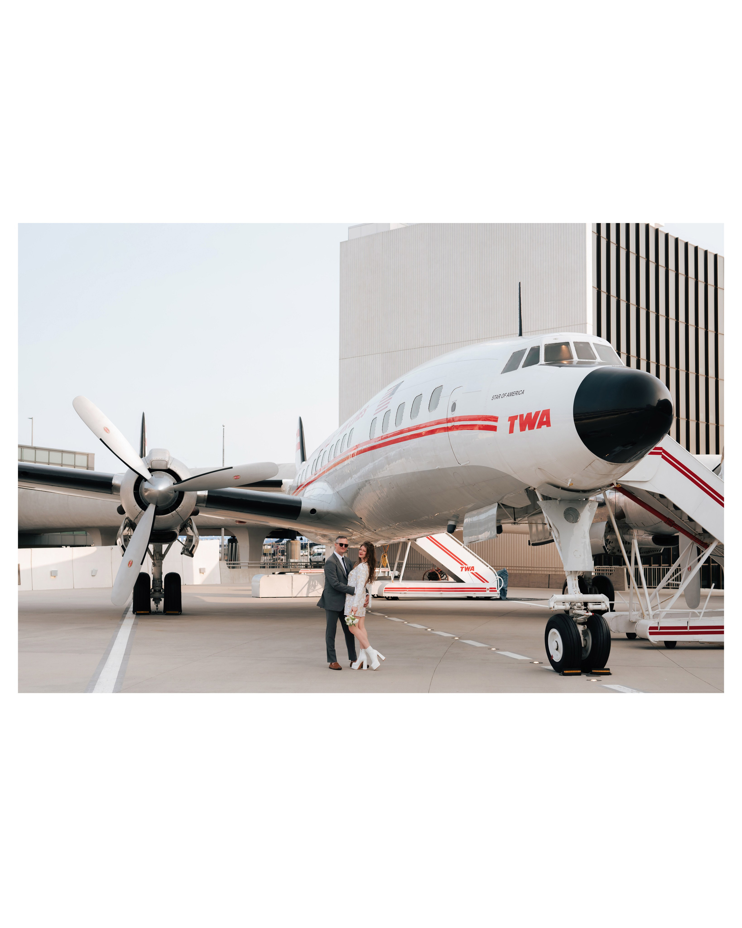 Shannon and Nik at TWA Hotel | NYC Couple Photography