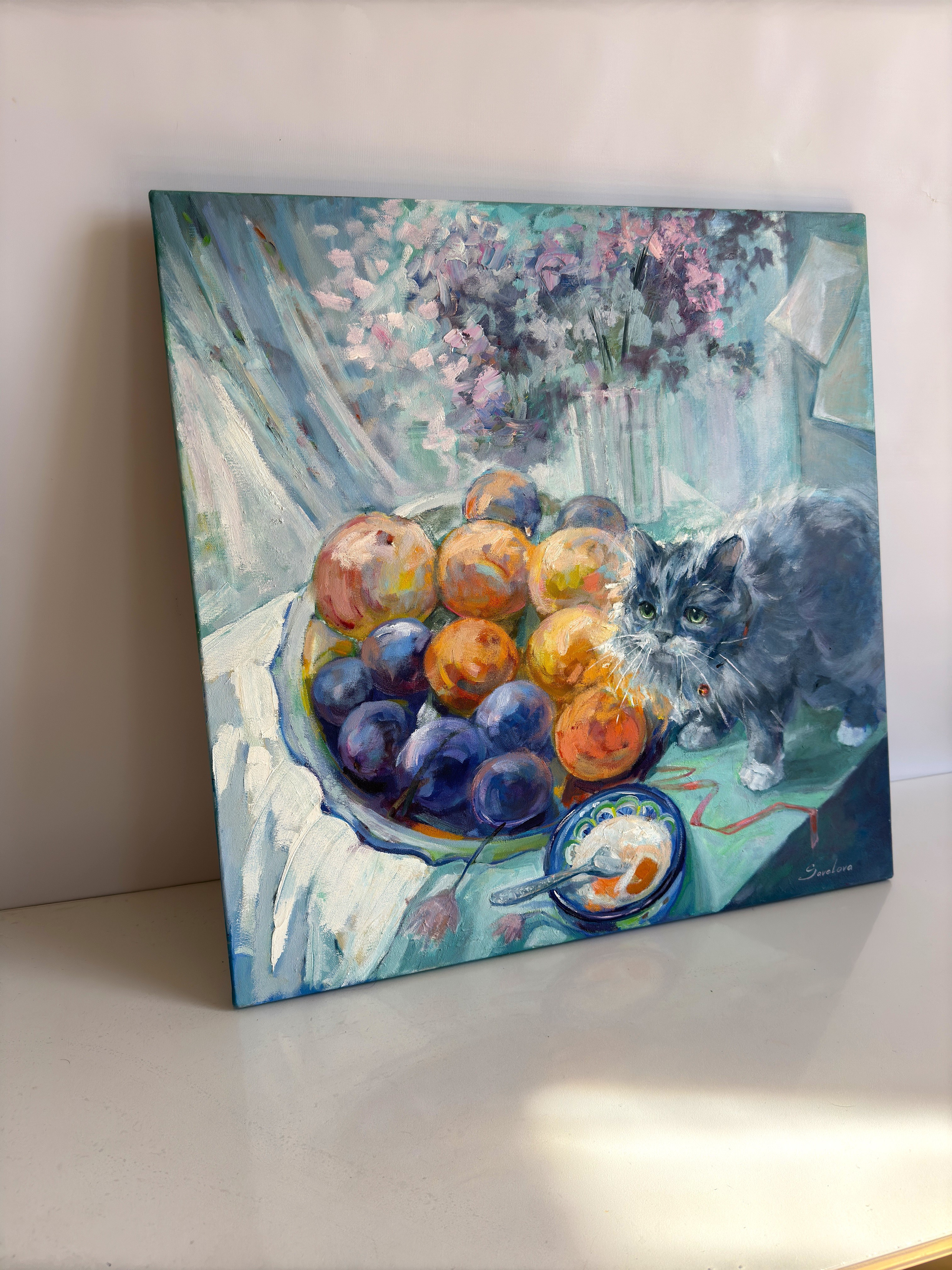 «Peaches and plums». Художник живописец Савелова Ольга