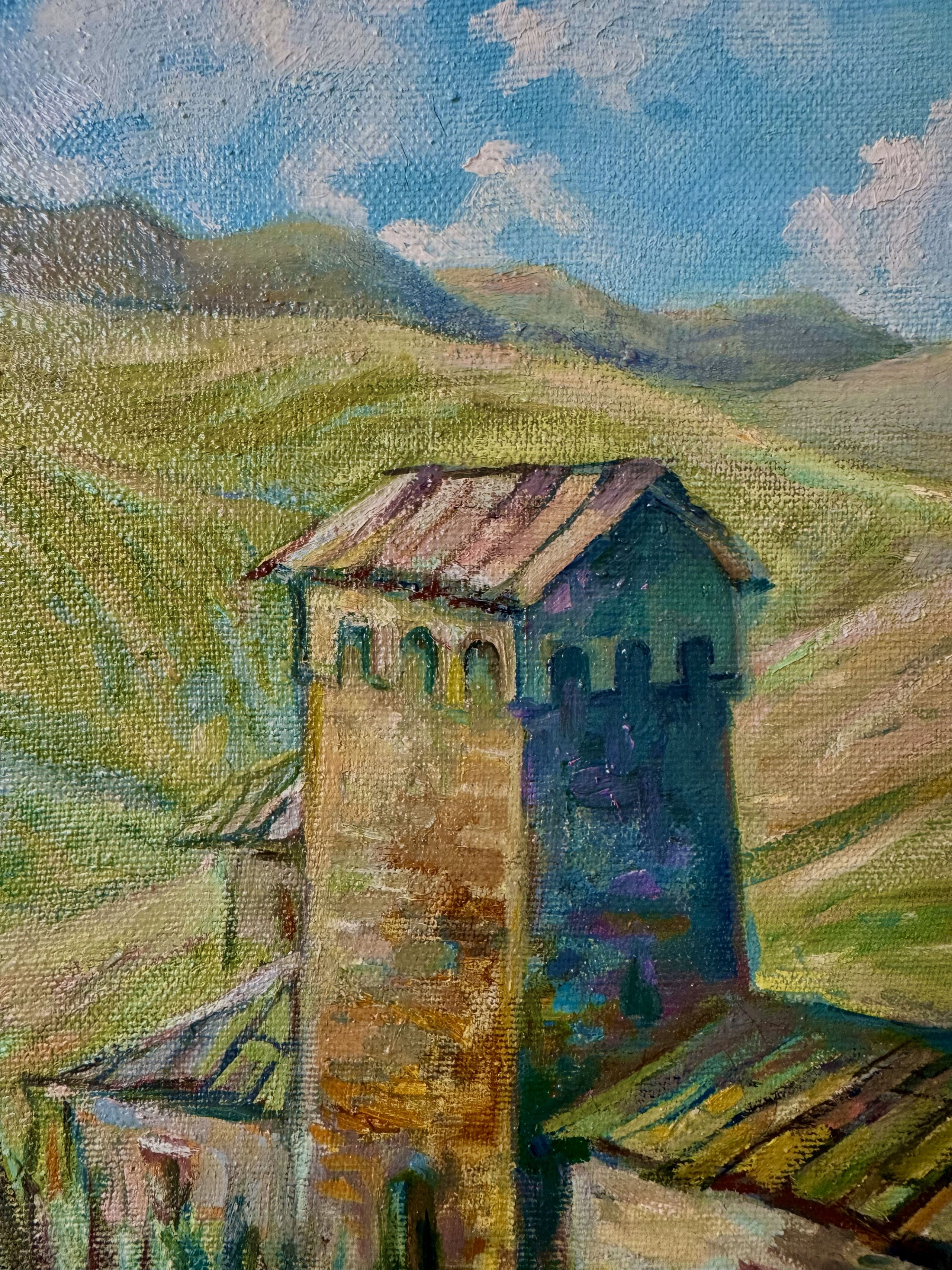 «Svan's dwelling». Художник живописец Савелова Ольга