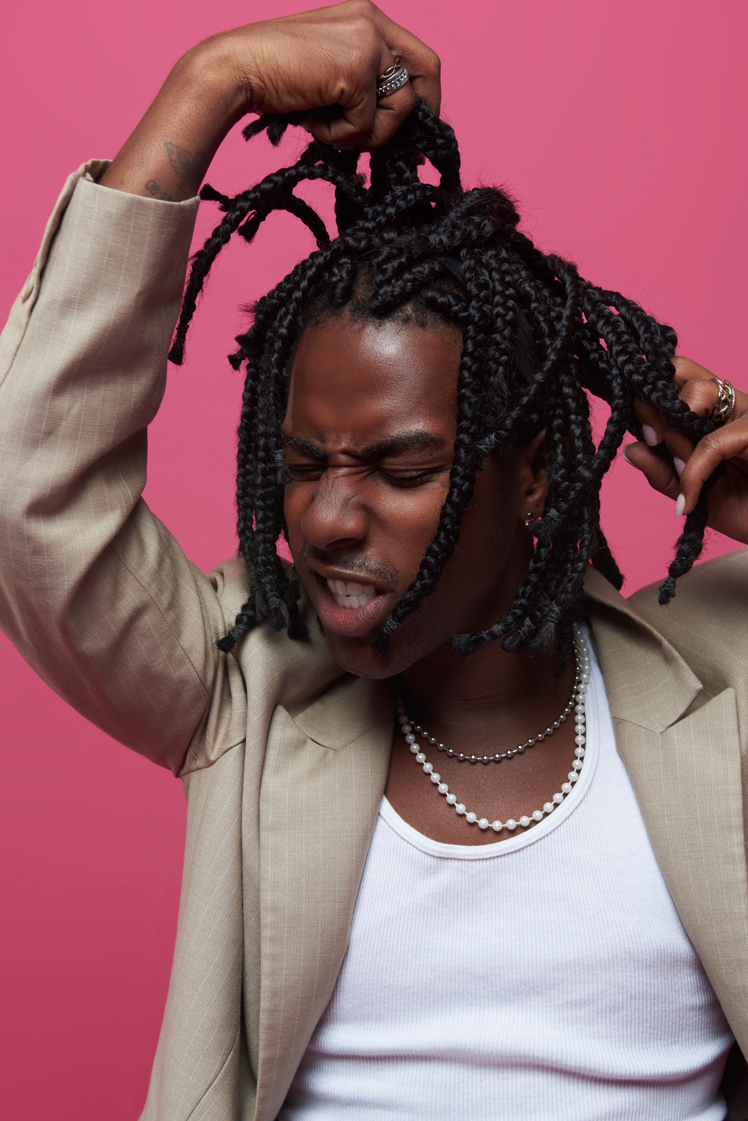 headshot in a photo studio in Los Angeles