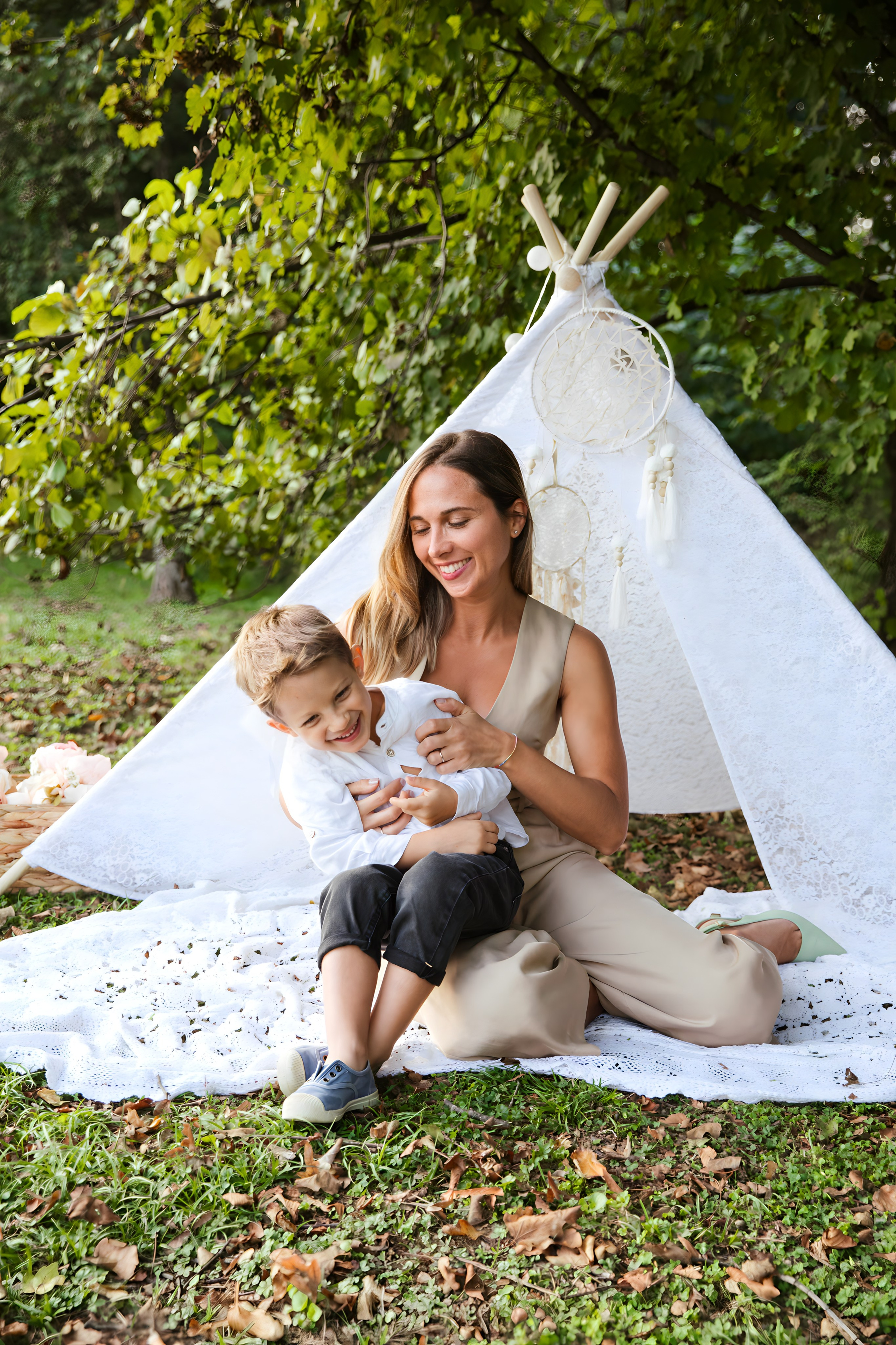Maggie e la sua bellissima famiglia. Luci e Capricci Photography