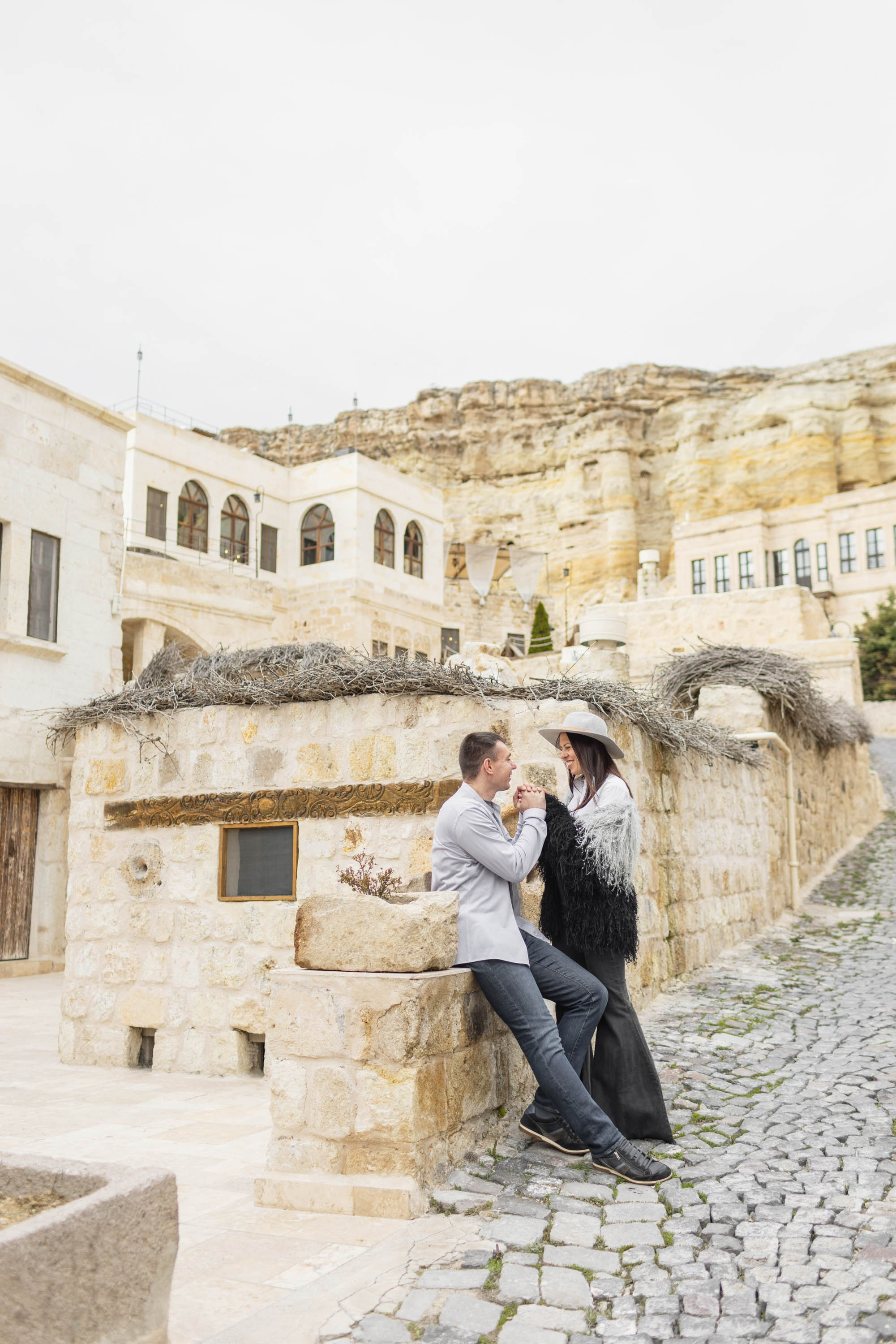 Stylish Photoshoot in the Charming Streets and Valleys of Cappadocia. Julia Ganch I Fashion Wedding Photography I Cappadocia Turkey