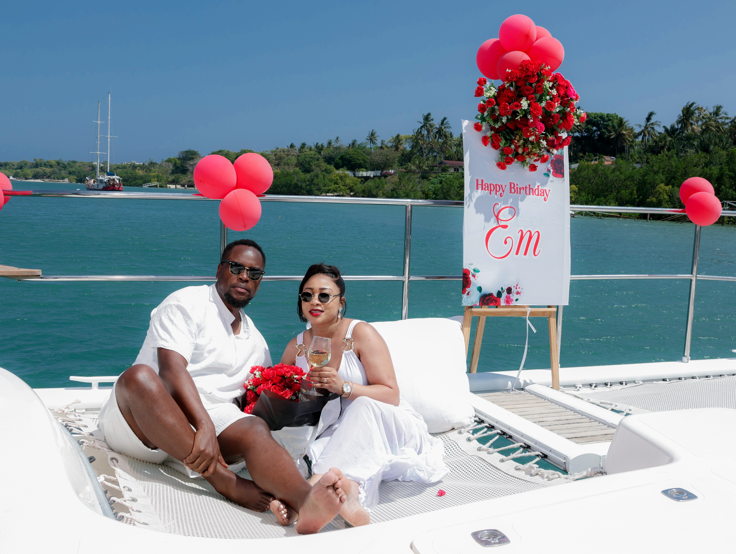 Emily Yacht Cruise Birthday Shoot. A creative consultant based in Mombasa, Kenya