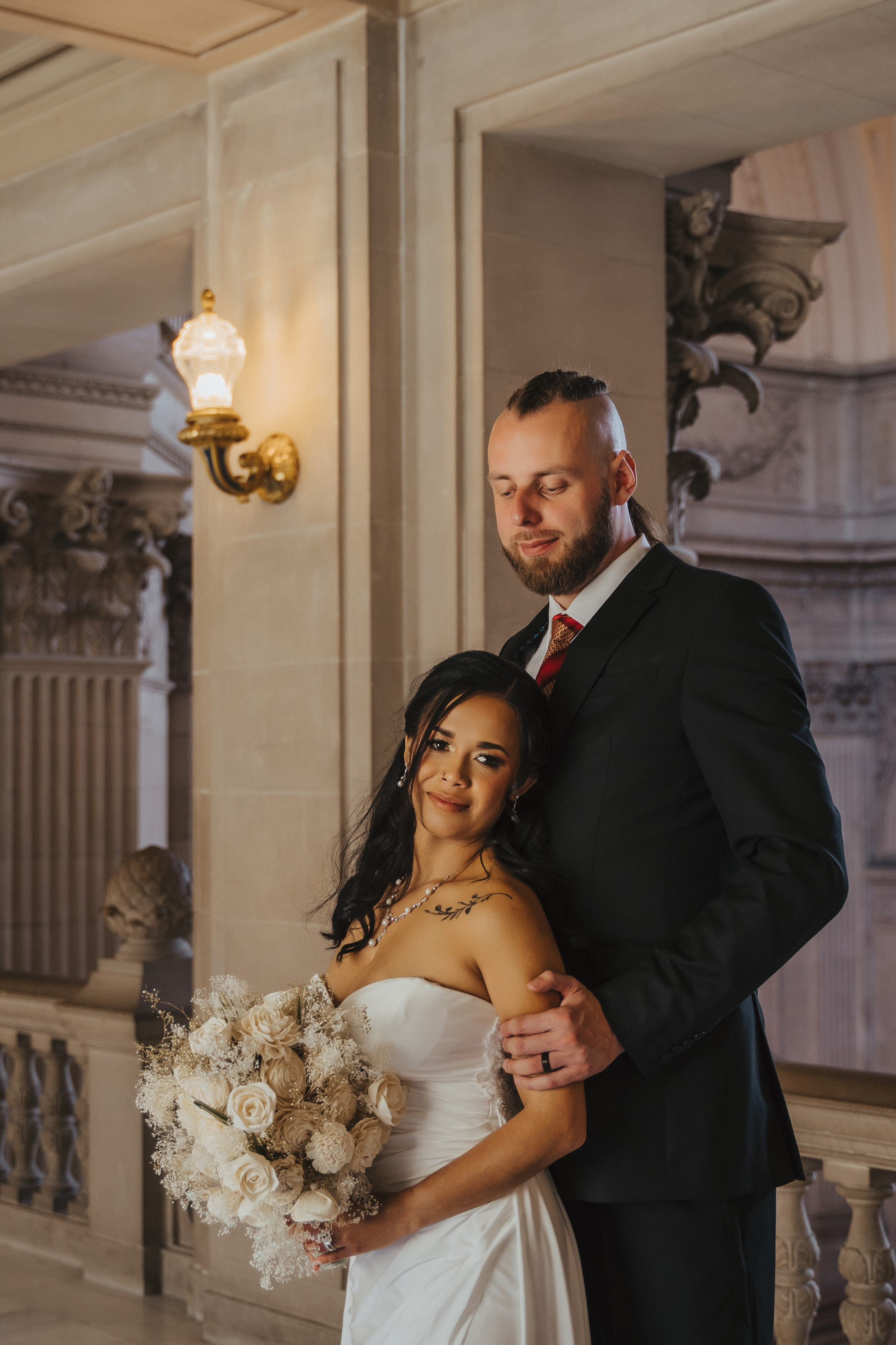 City Hall. Wedding family photographer and videographer California San Francisco Bay Area