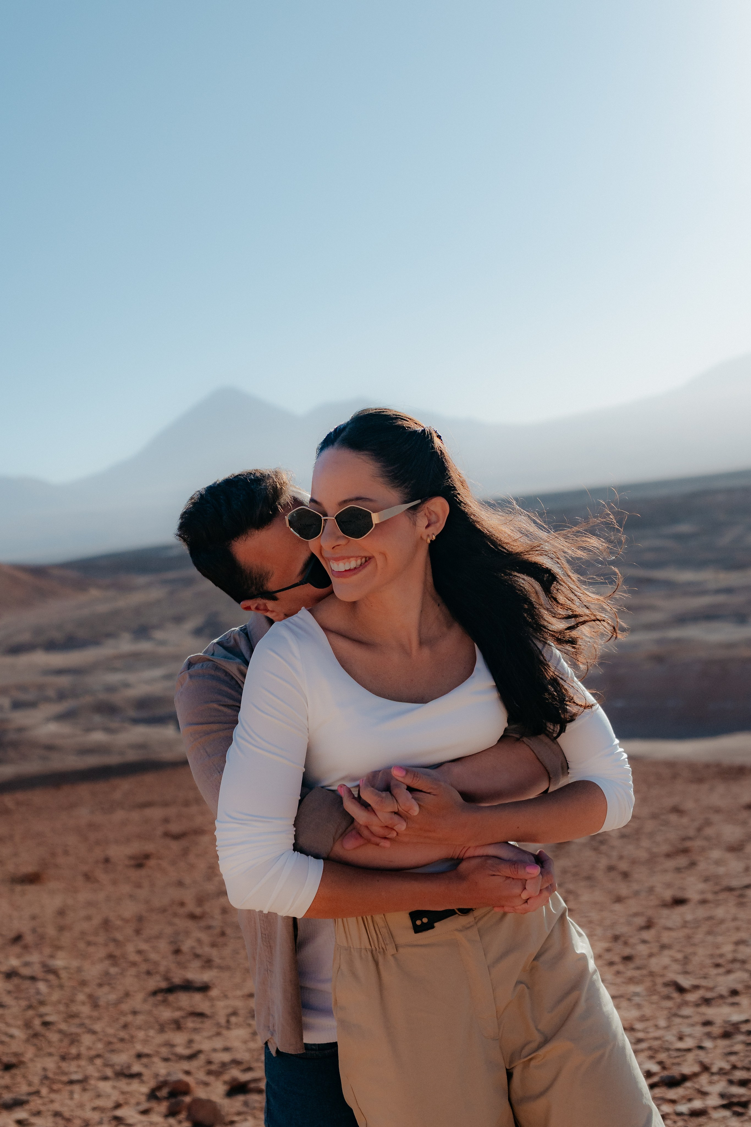 Sessão casual no Vale dos Cogumelos. Fotógrafo em San Pedro de Atacama