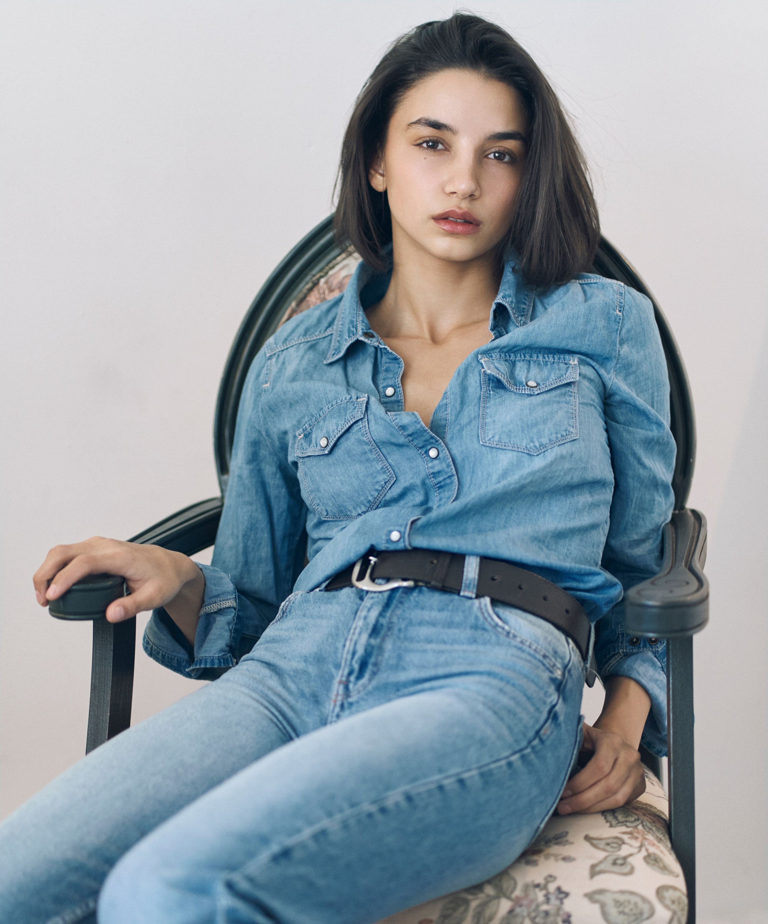 Artistic portrait in Yerevan with soft natural lighting