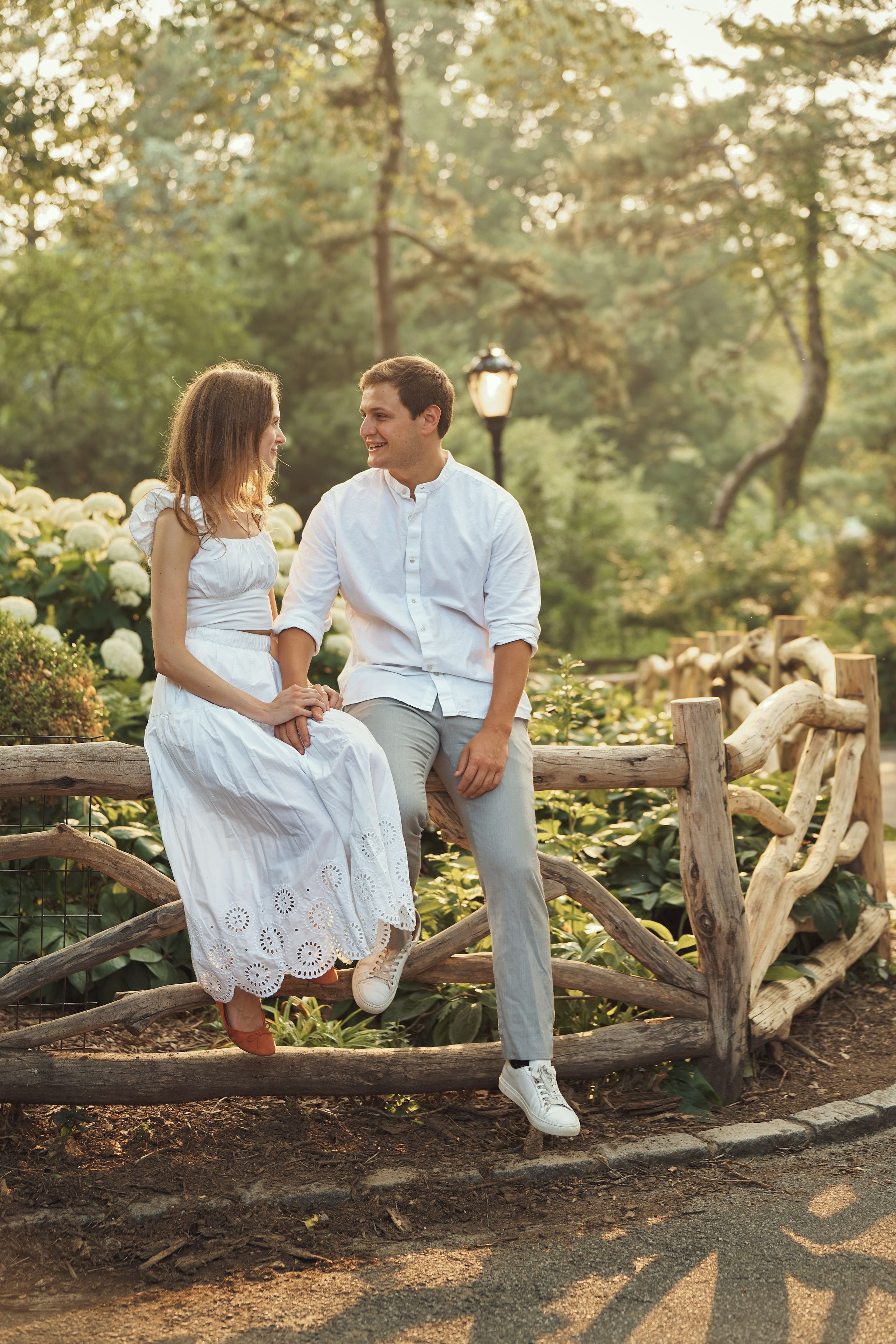 Page and Chris, Central Park. Alex Pedan photography