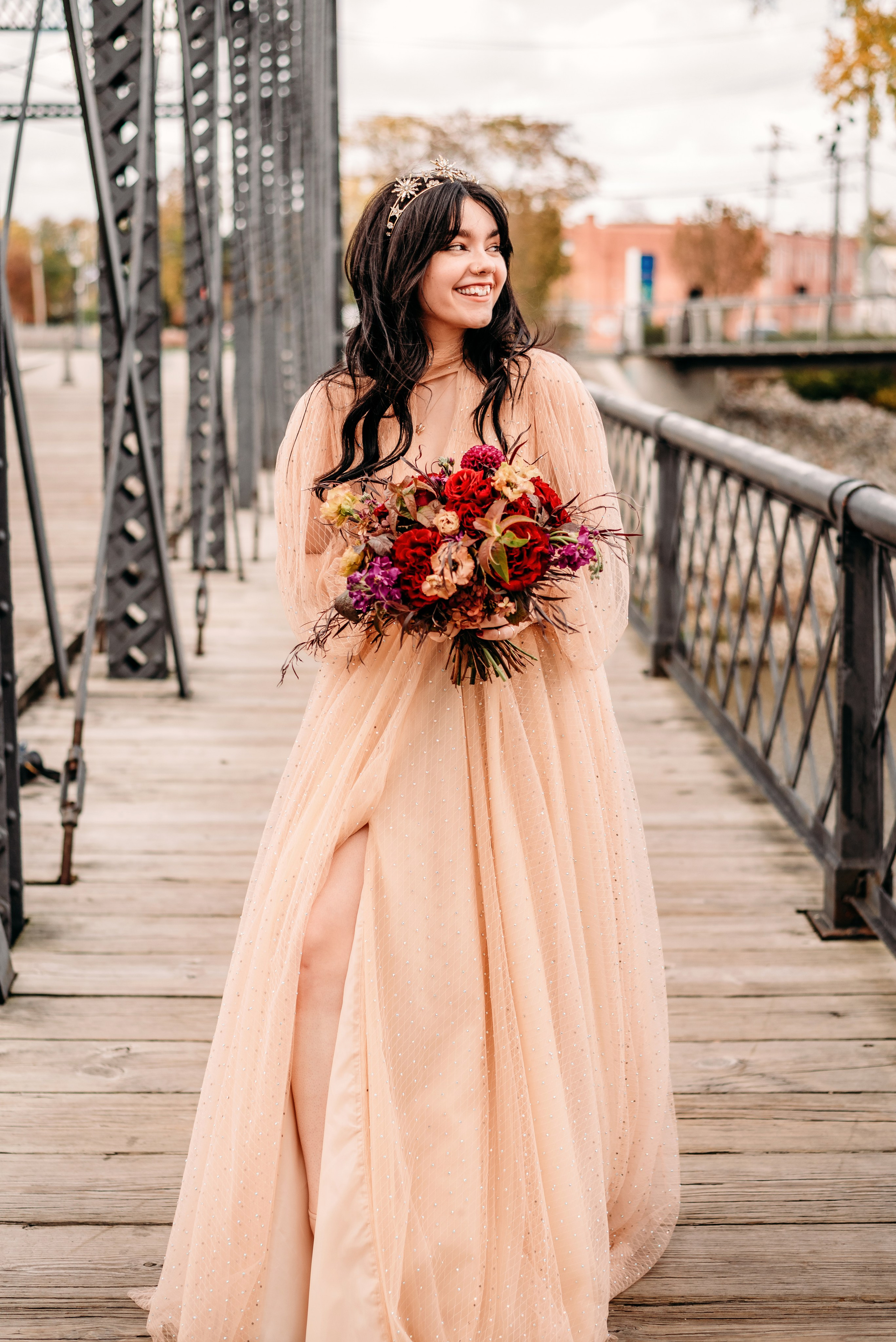 Bold & Dramatic Wedding at The Paper Mill on The Landing | Fort Wayne Wedding Photographer. Alexandria Danielle Photography | Fort Wayne & Indianapolis Wedding Photographer