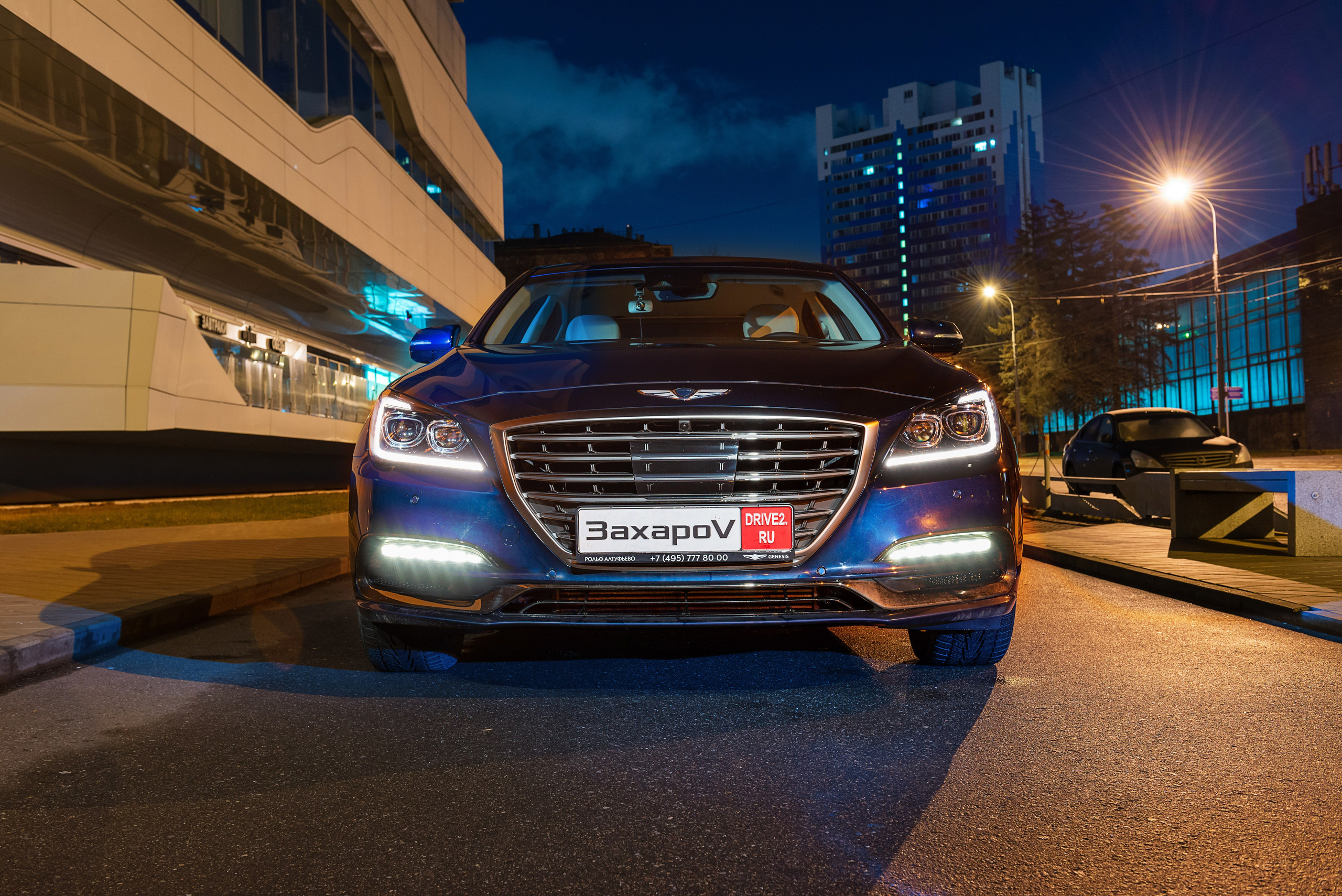 Ночная фотосессия Genesis G90. ФОТОГРАФ МЕКСИКА КИНТАНА-РОО