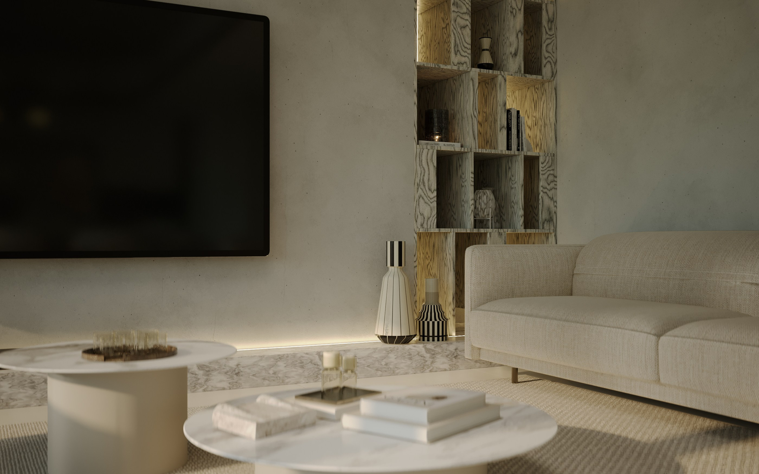 OBÝVACÍ POKOJ S JÍDELNOU A KUCHYNÍ. Filipenka architects