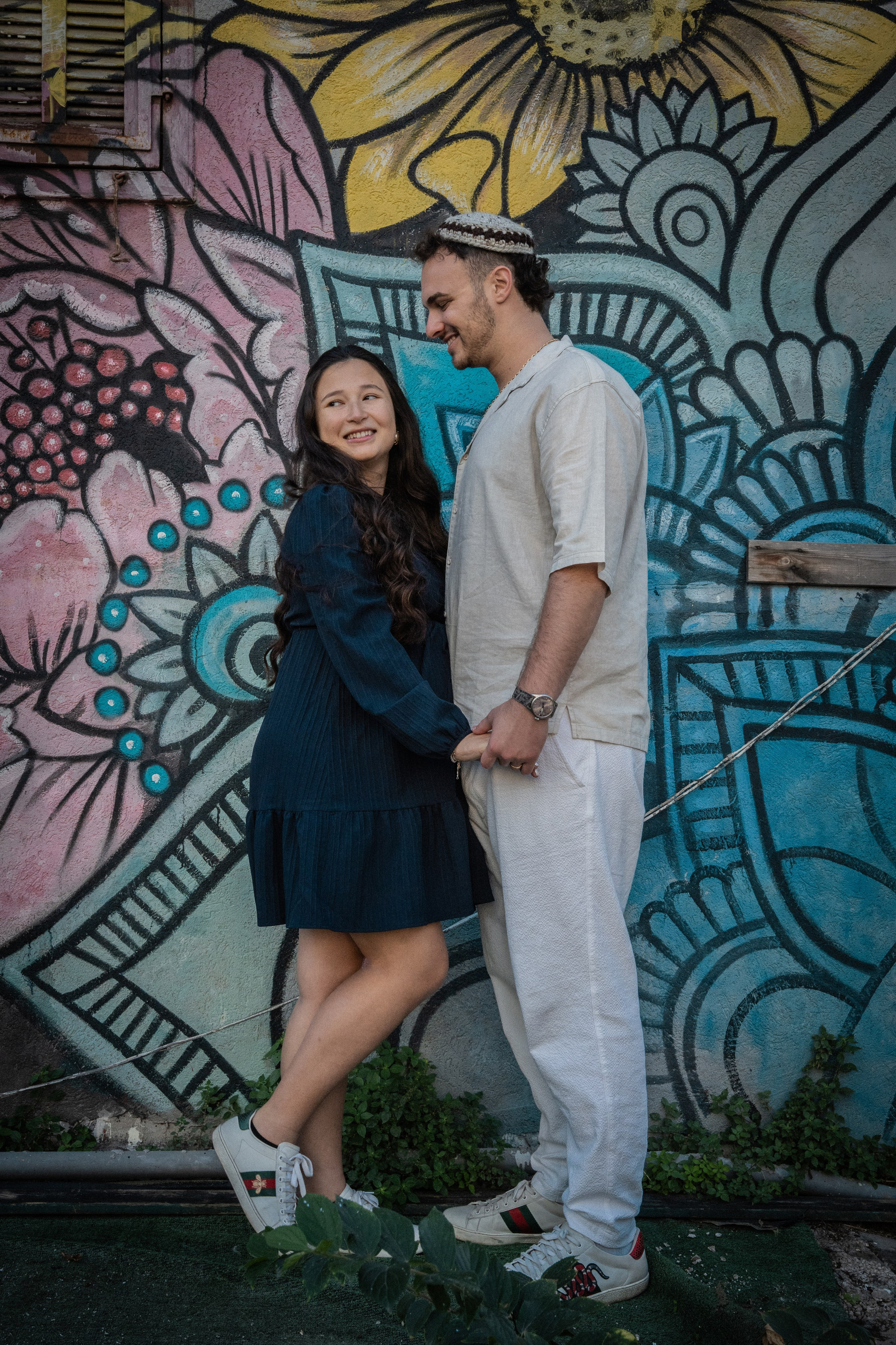 Naomi & Surli, Neve Tzedek, December 2025. Divign By Tehilah — Meaningful Graphic Design & Photography