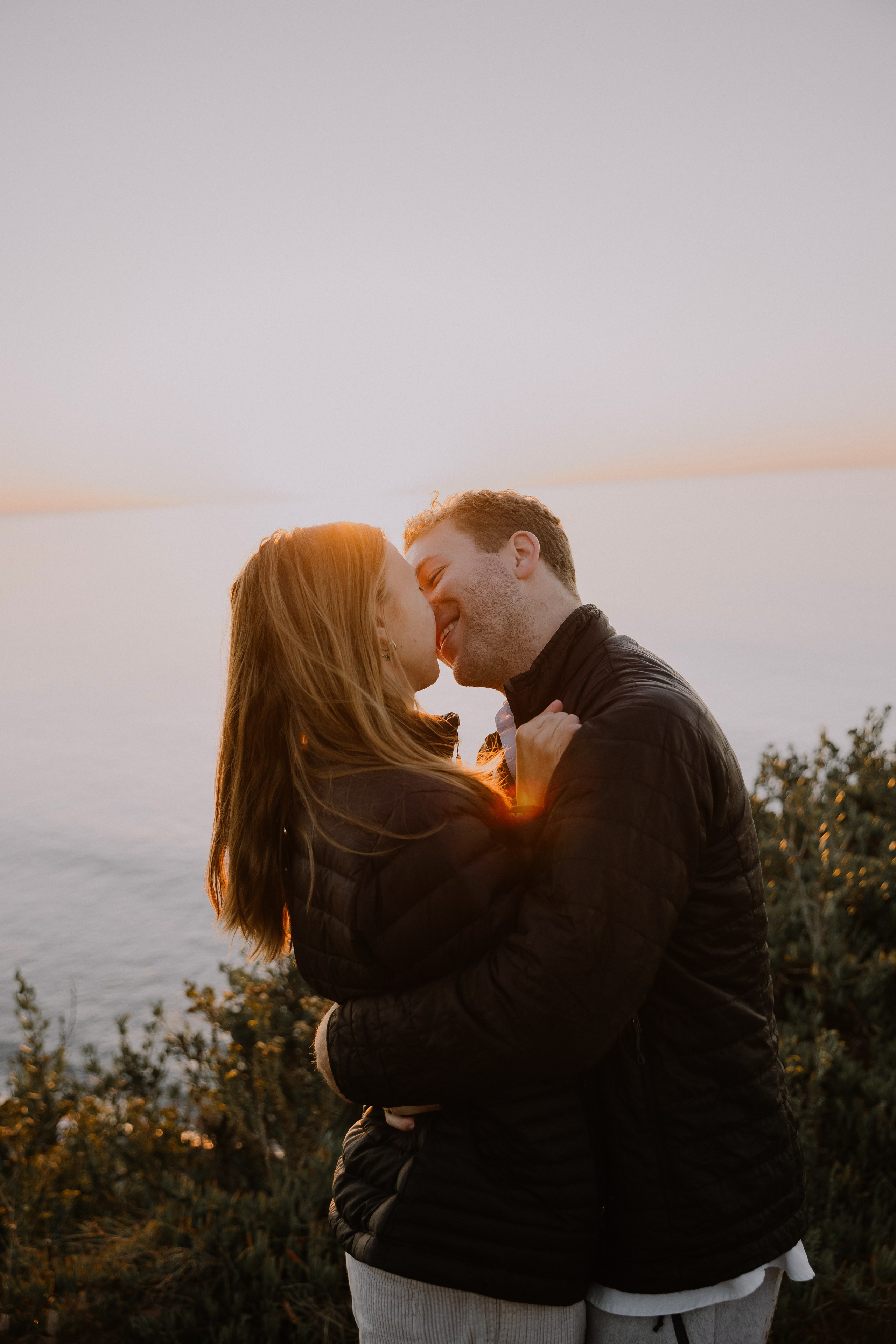 Surprise Proposal at Sunrise at Point Dume, Malibu | Taya Frank. Southern California Family and Couple Photographer