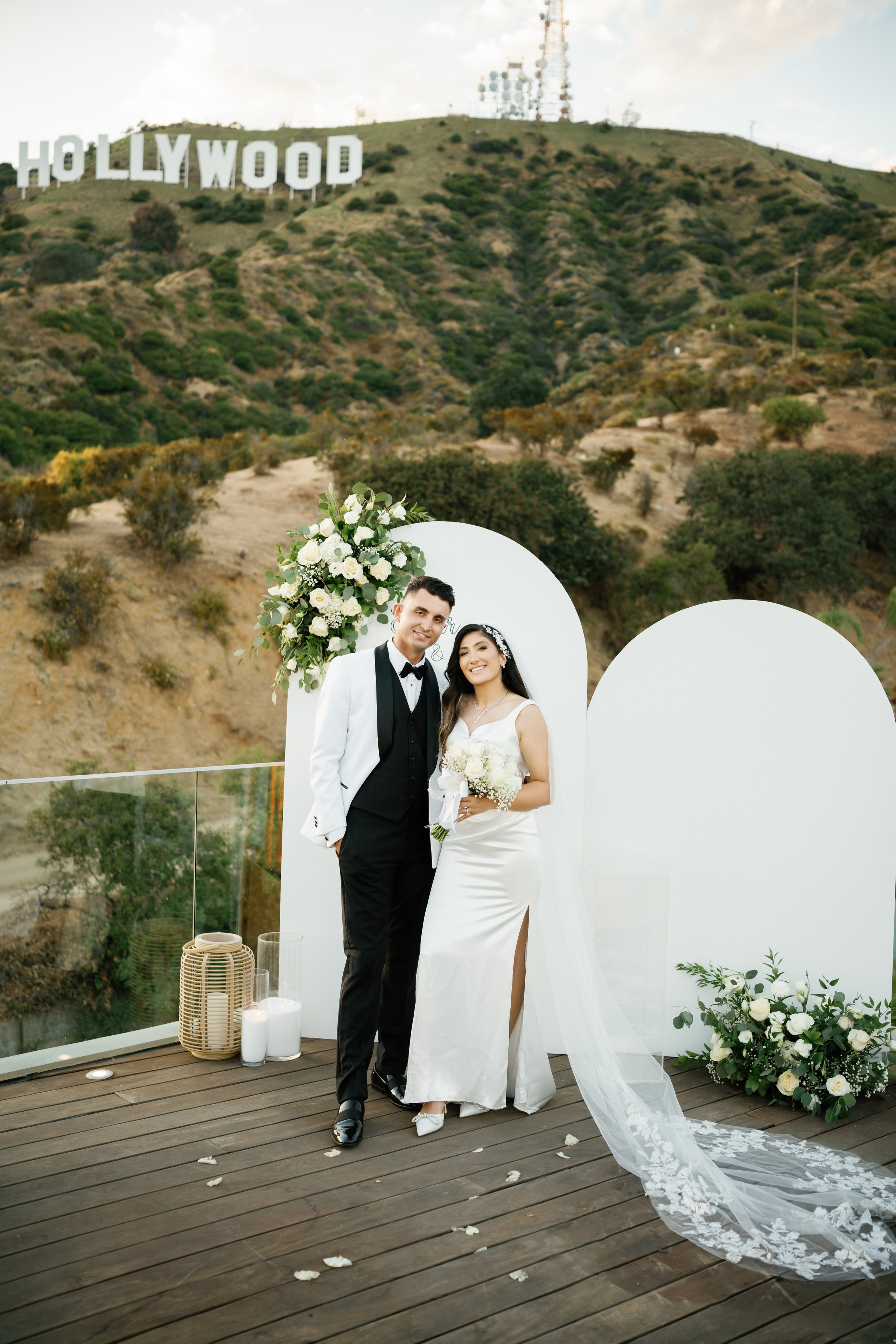 Wedding at the Hollywood Sign Venue, Los Angeles, California. Wedding Photography & Videography Team in California, Los Angeles, San Francisco, San Diego and Travel