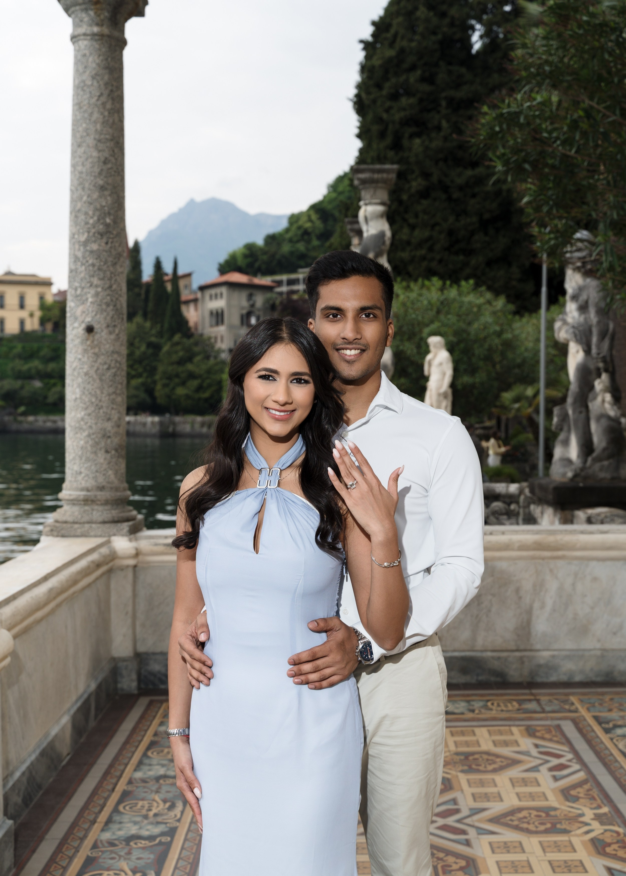 Villa Monastero Secret Proposal. Proposal Photographer in Lake Como