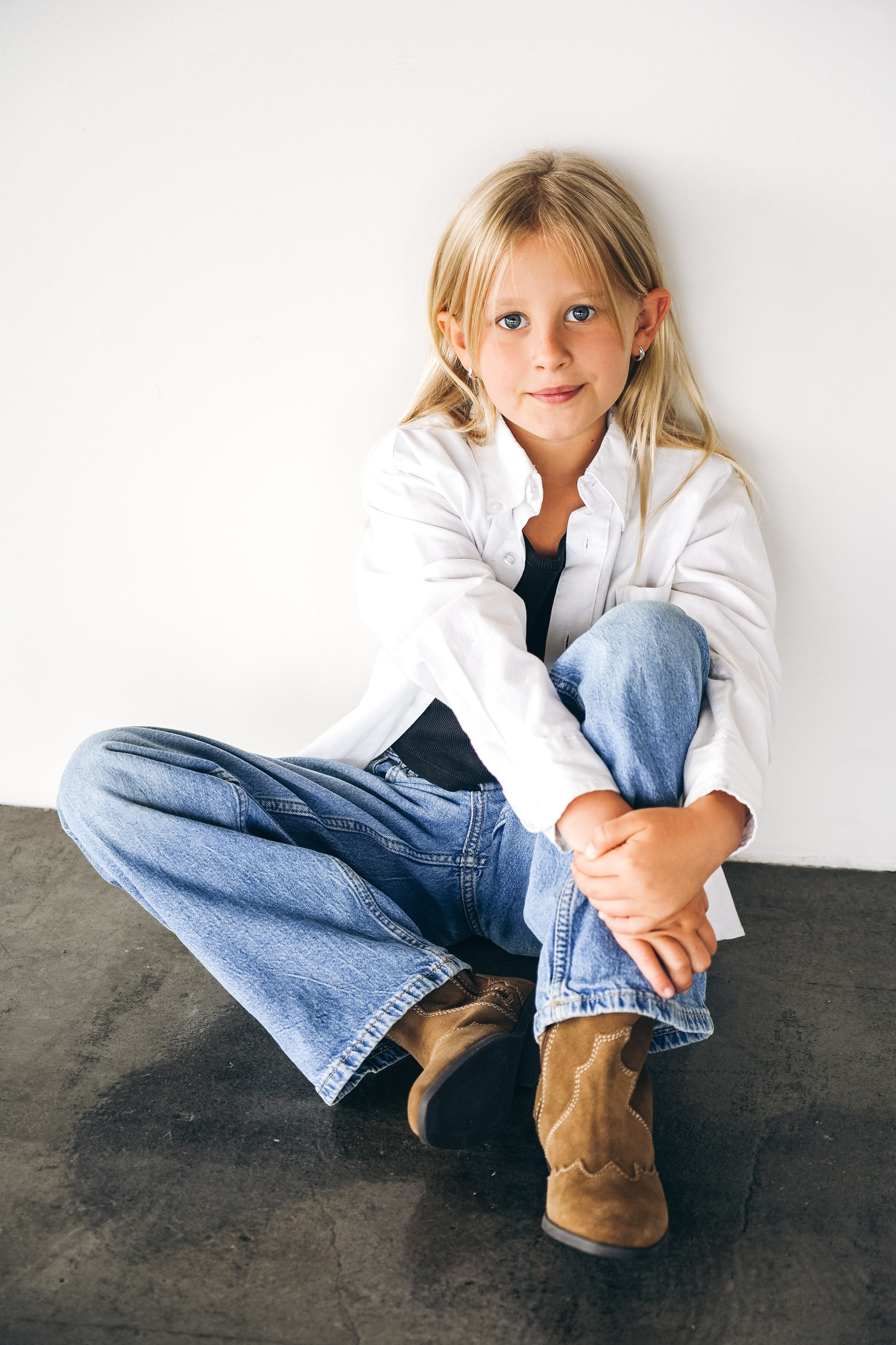 Editorial-style kids fashion photo 