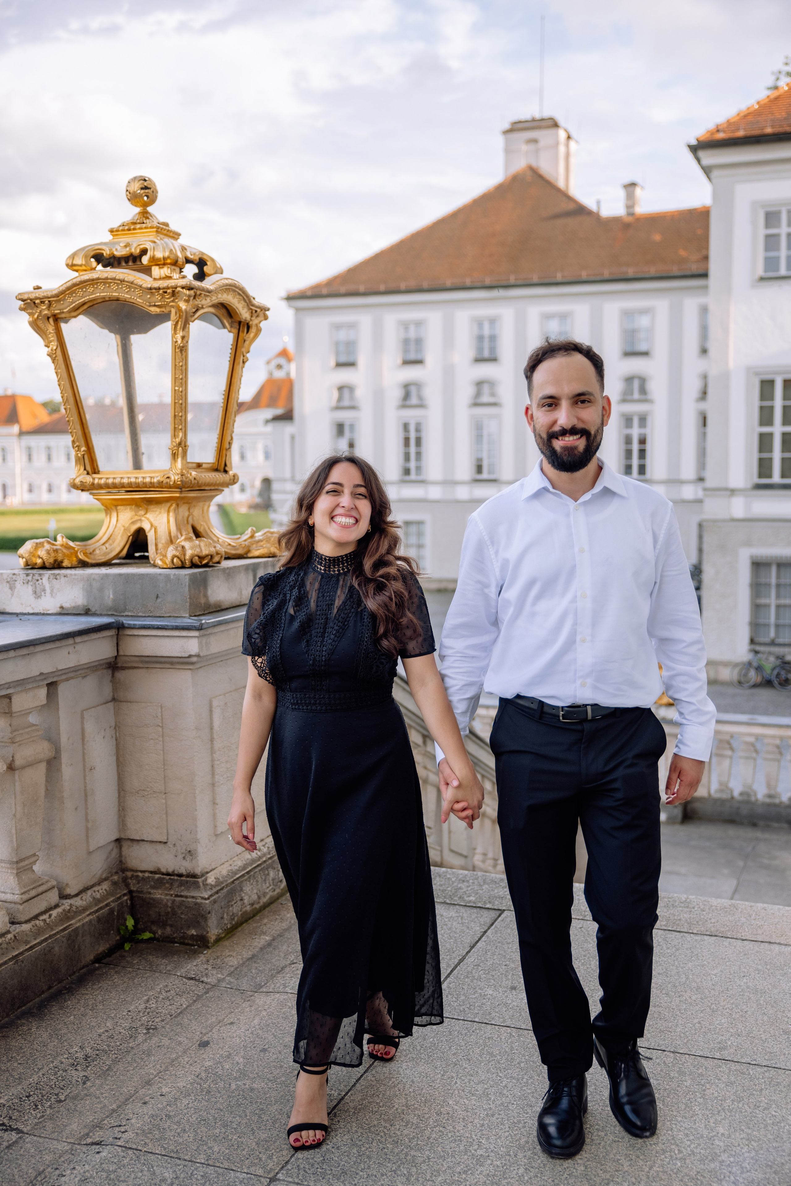 Antrag am Schloss Nymphenburg. Hochzeitsfotograf München Taufe Familienfotograf Tanja Mauke