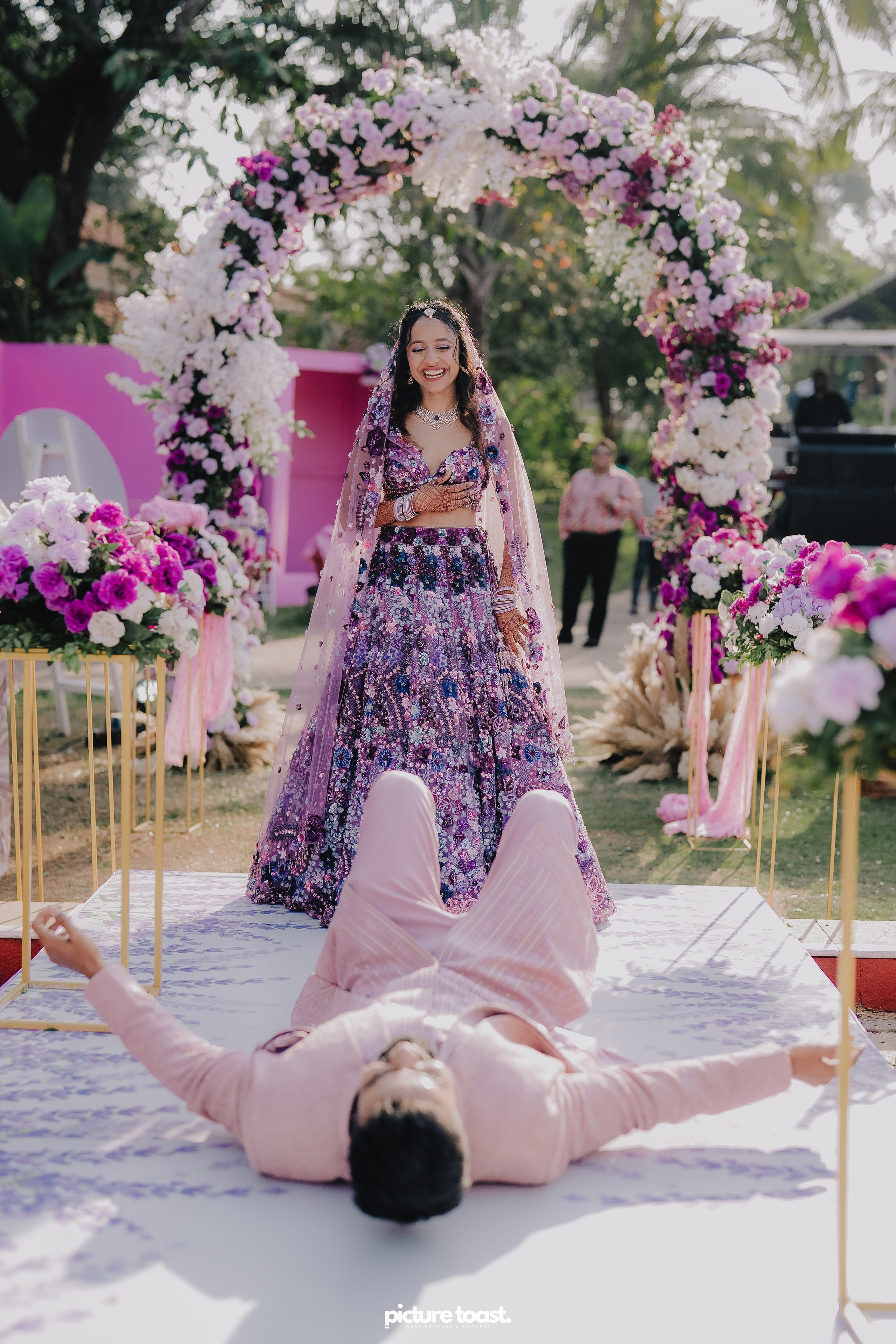 Varamala Ft. Barbie & Aneesh. Fine art Wedding Photographers in India & Canada