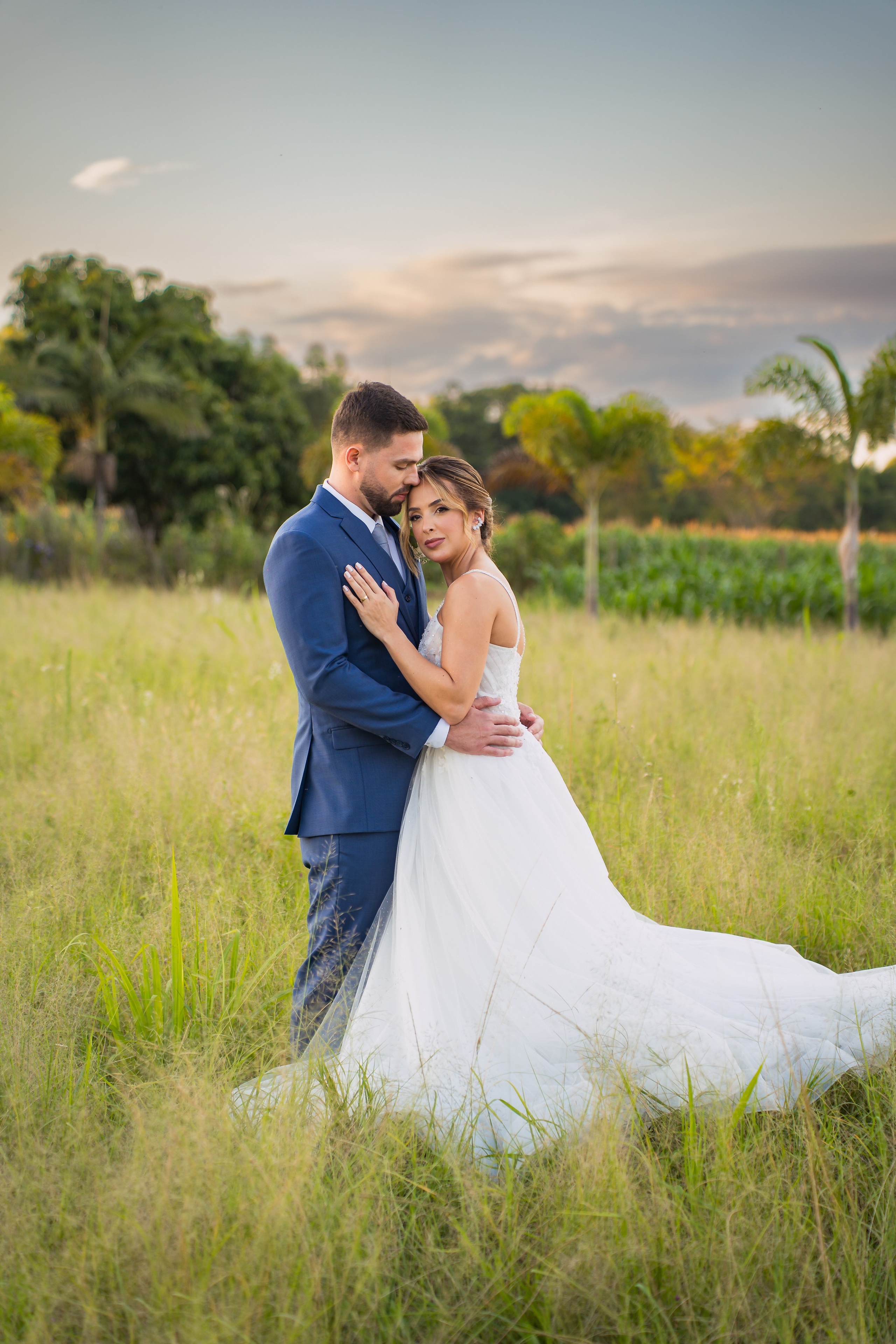 História de Aline & Gabriel. O Casal Dos Noivos
