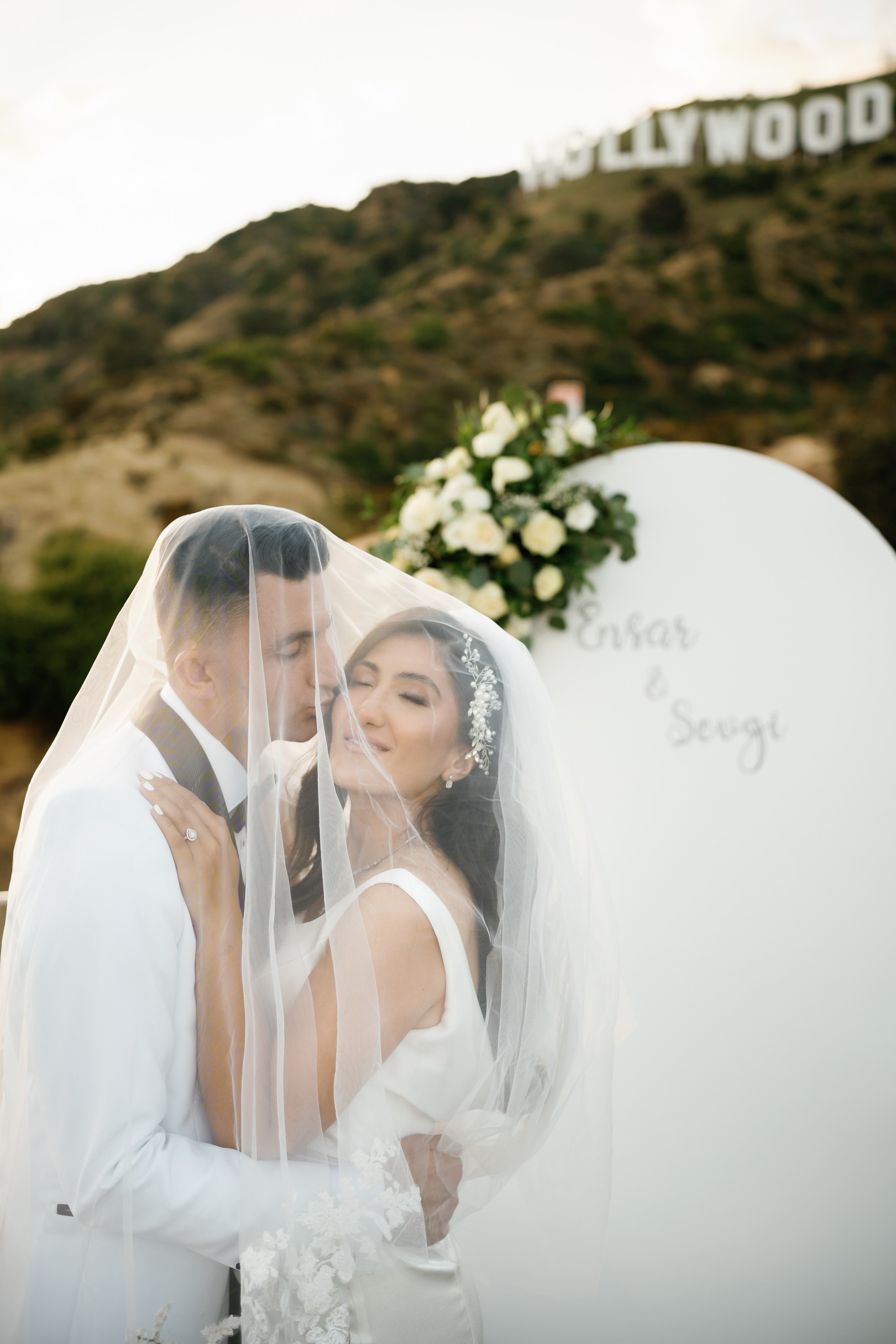 Wedding at the Hollywood Sign Venue, Los Angeles, California. Wedding Photography & Videography Team in California, Los Angeles, San Francisco, San Diego and Travel