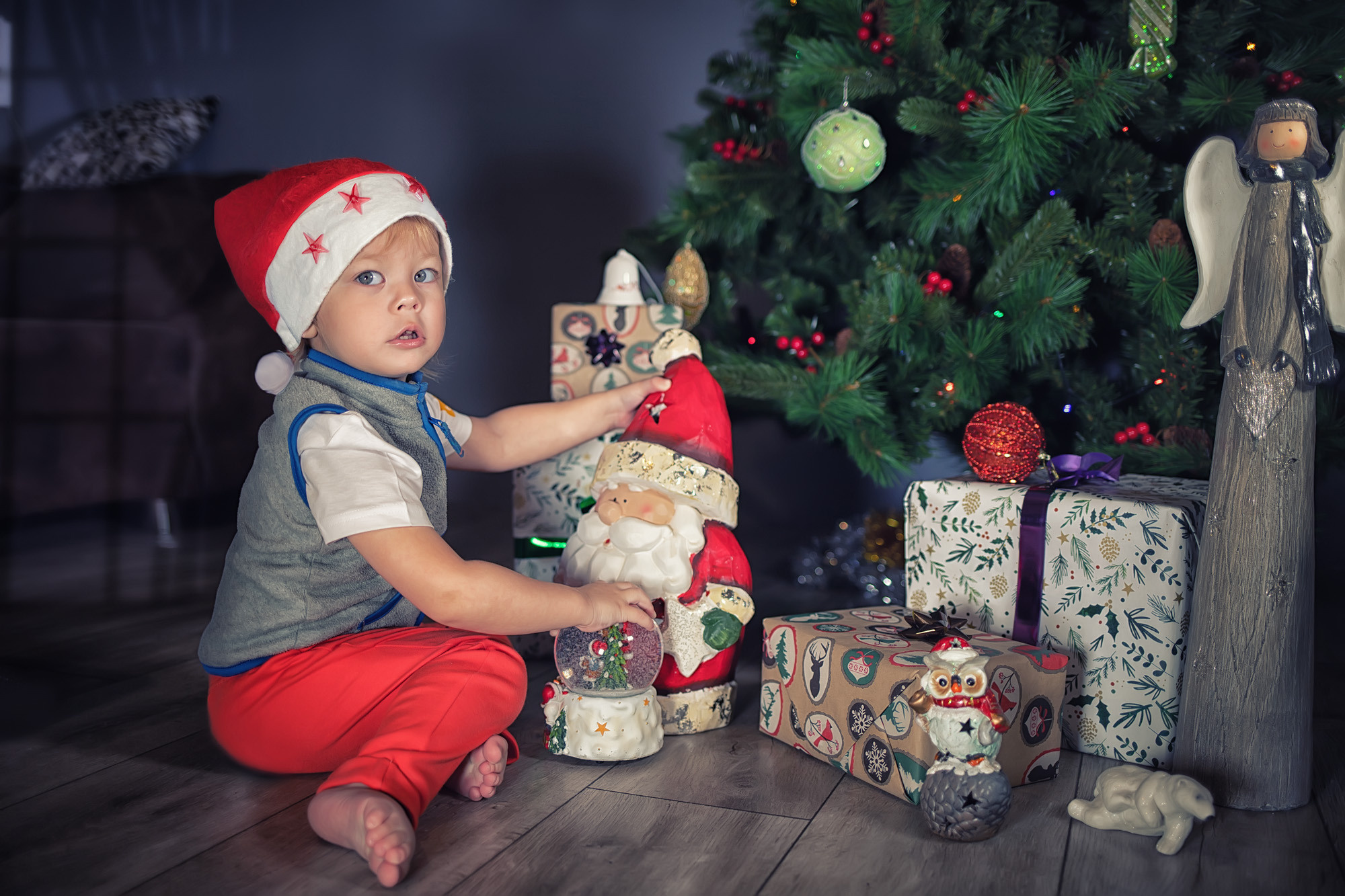 Weihnachts-Fotoshooting für Kinder in Straubing, Regensburg