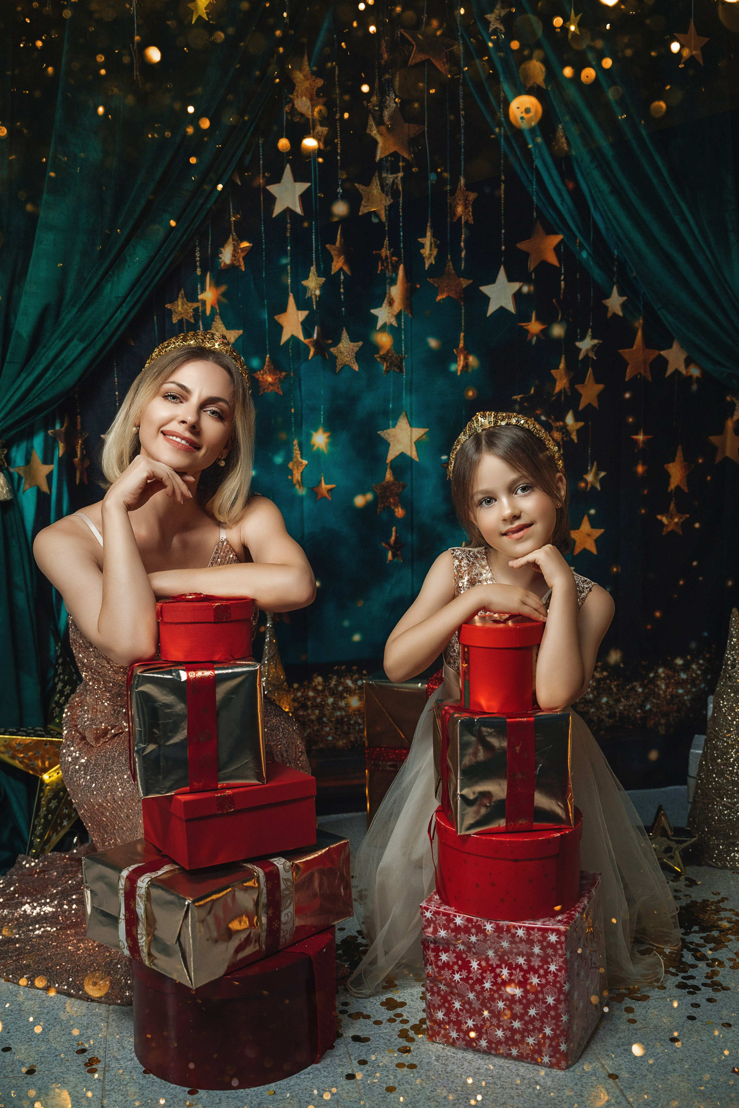 Мама и дочка новогодние фото