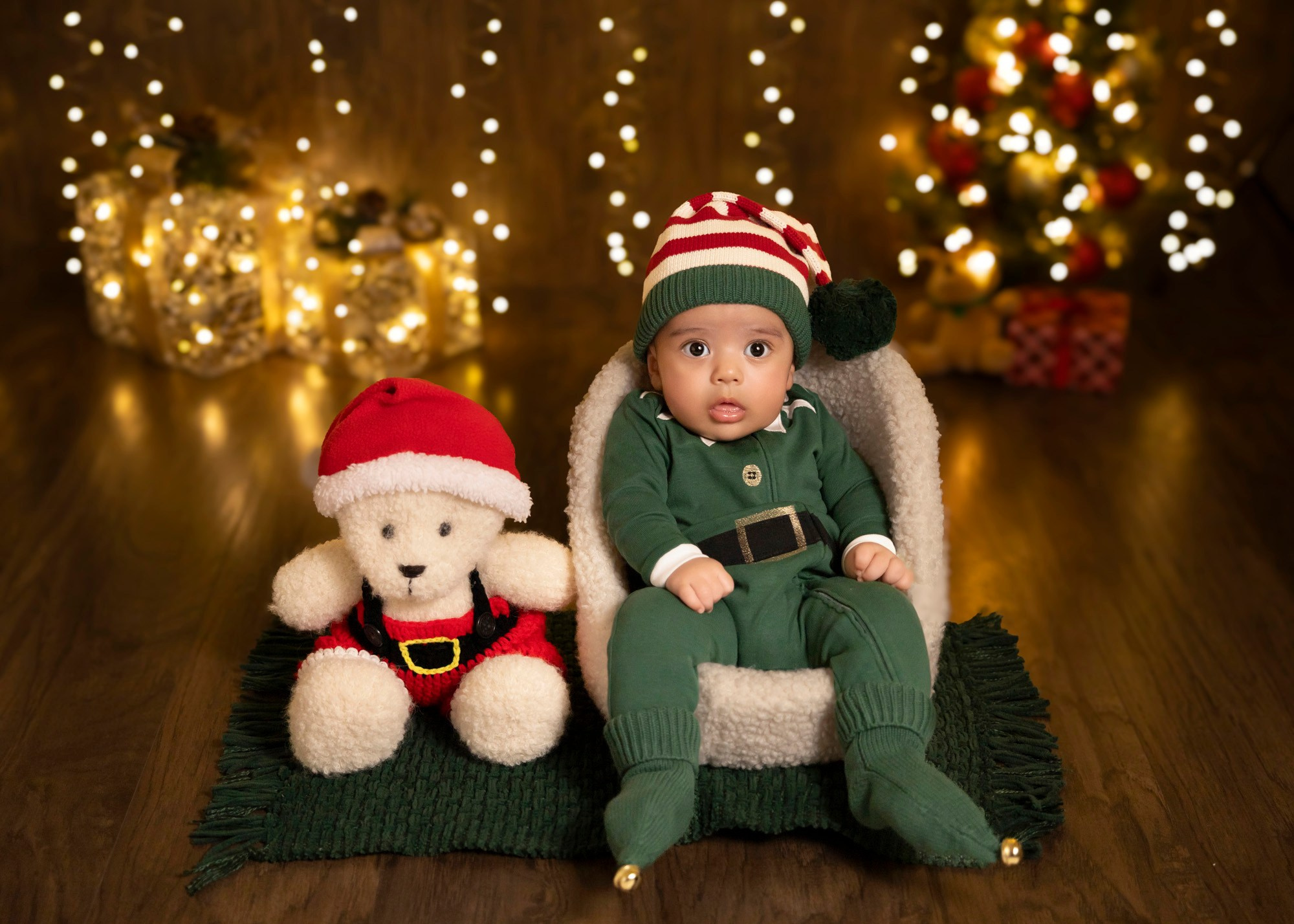baby Christmas photo session