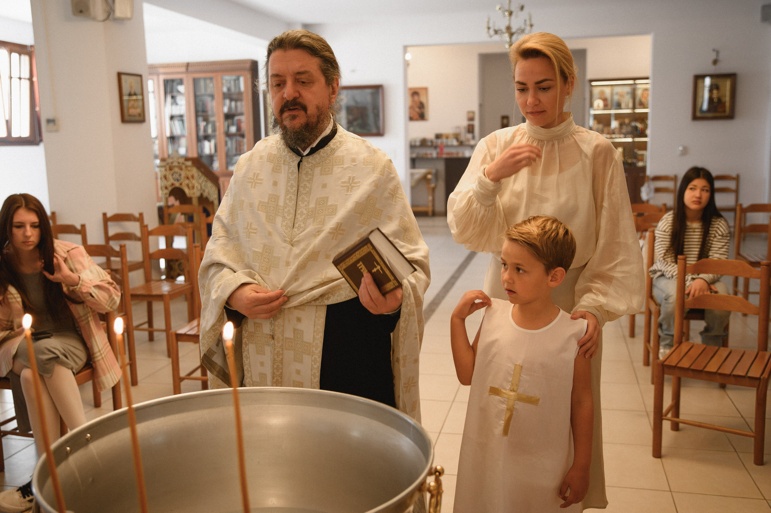 Baptism Mihail. Family, children, portrait, and event photography in Thessaloniki