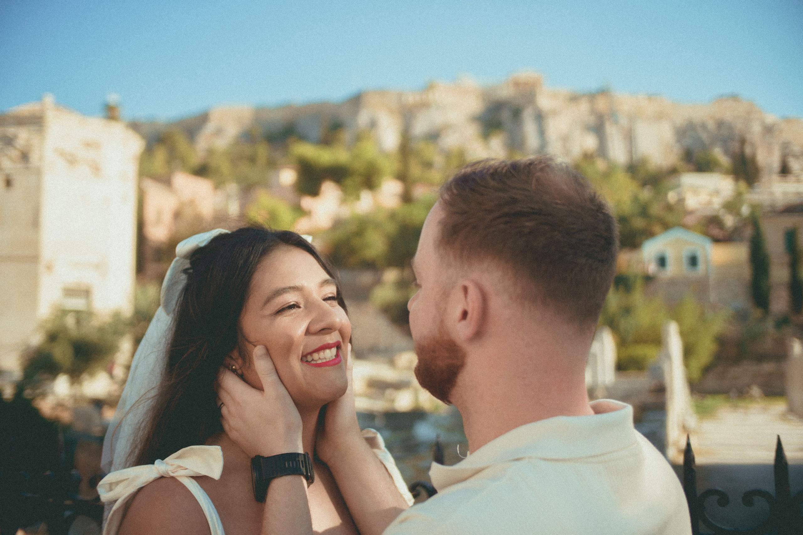 Engagement photoshoot in Athens. Photographer in Greece Kristina