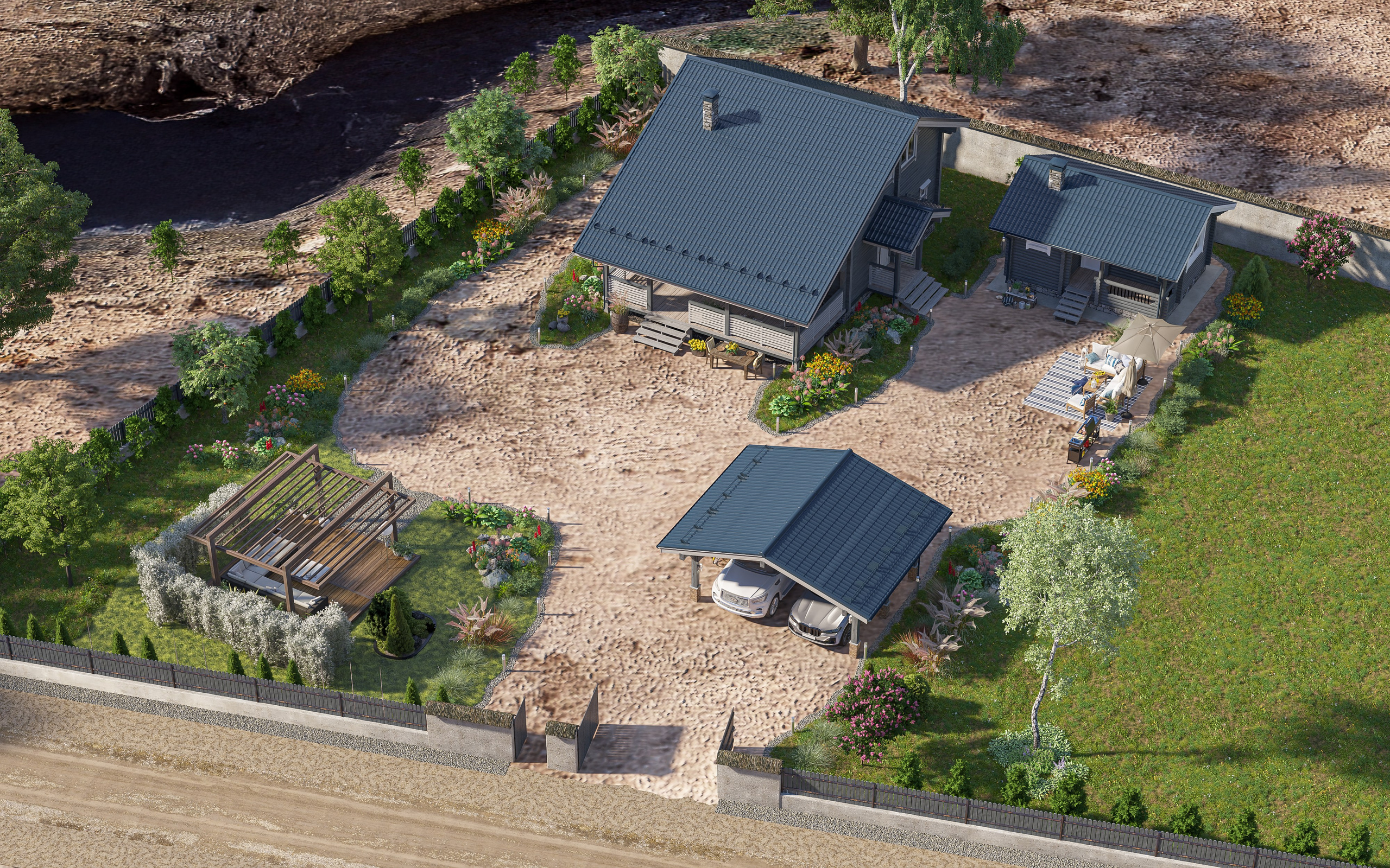 Ландшафтная визуализация. Дизайн и визуализация