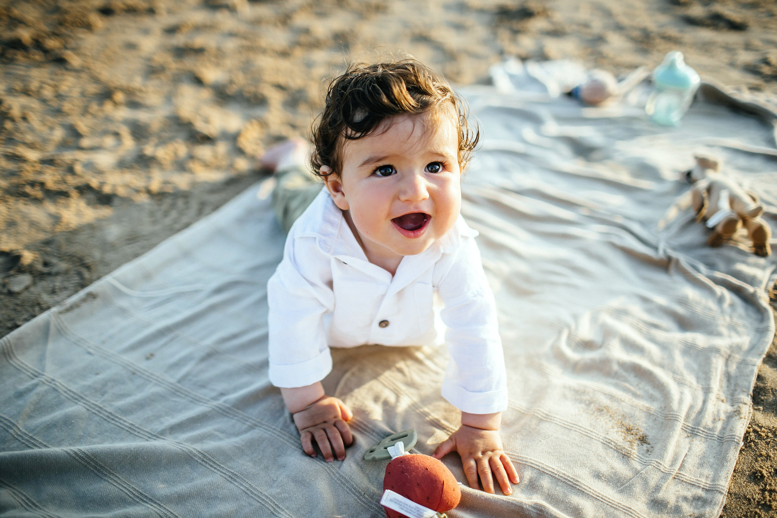 Studentim beach / Eithan 9 month. Family photographer in Israel