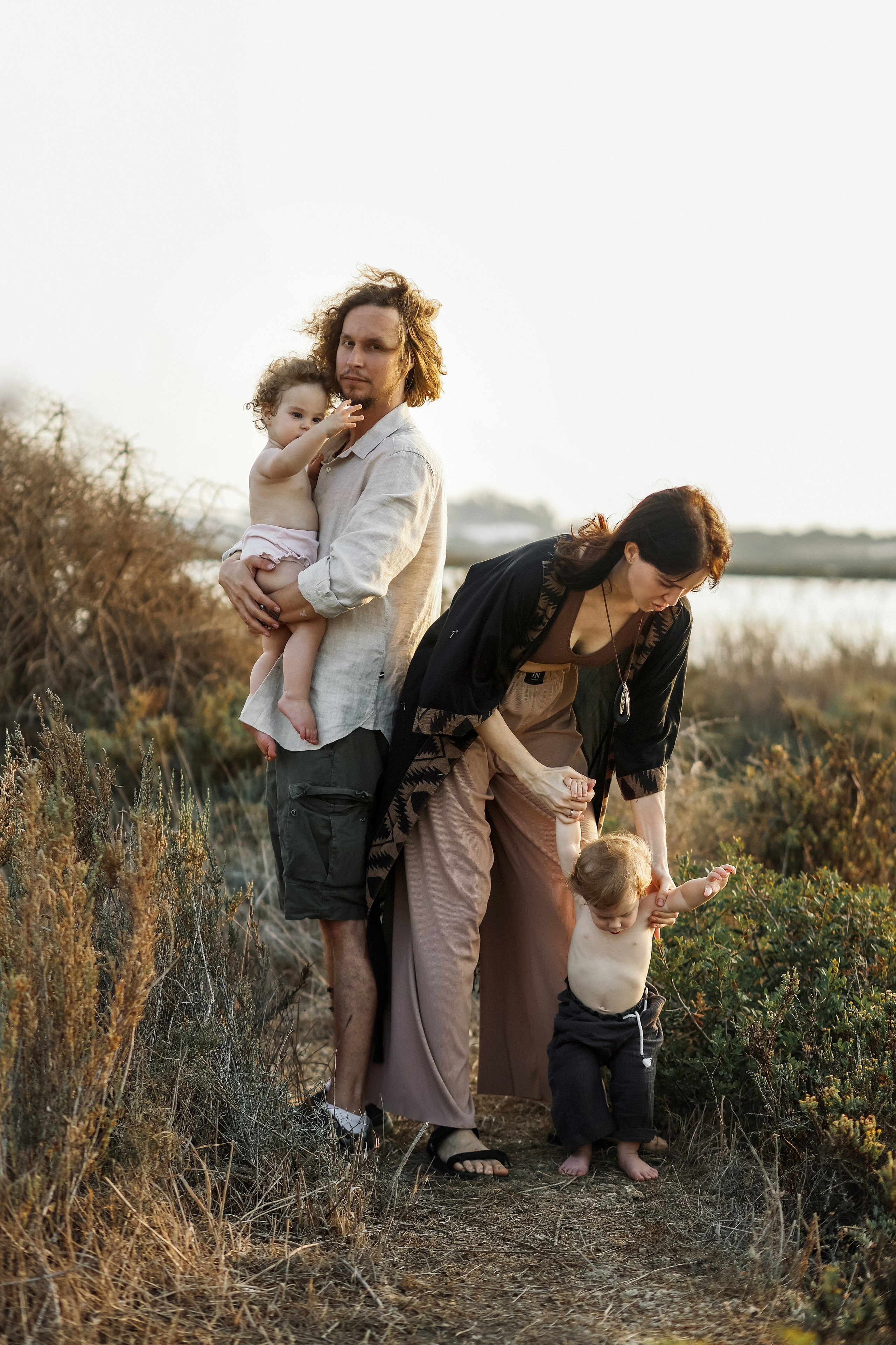 Little curls in Atlit. Family photographer in Israel