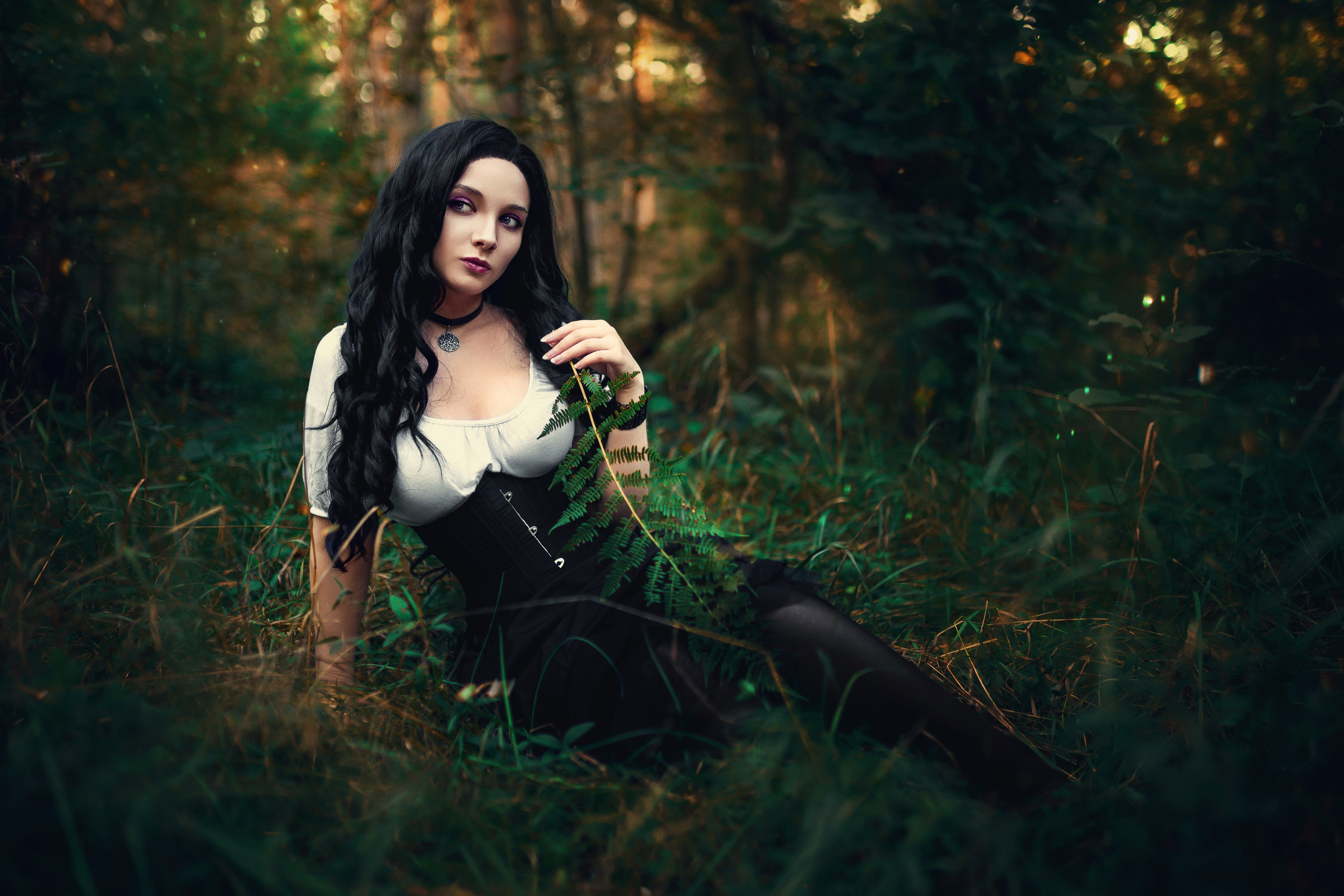 Fantasy cosplay portrait with dramatic studio lighting. Dark aesthetic cosplay photoshoot in Belgrade. Creative fantasy character photography in Serbia