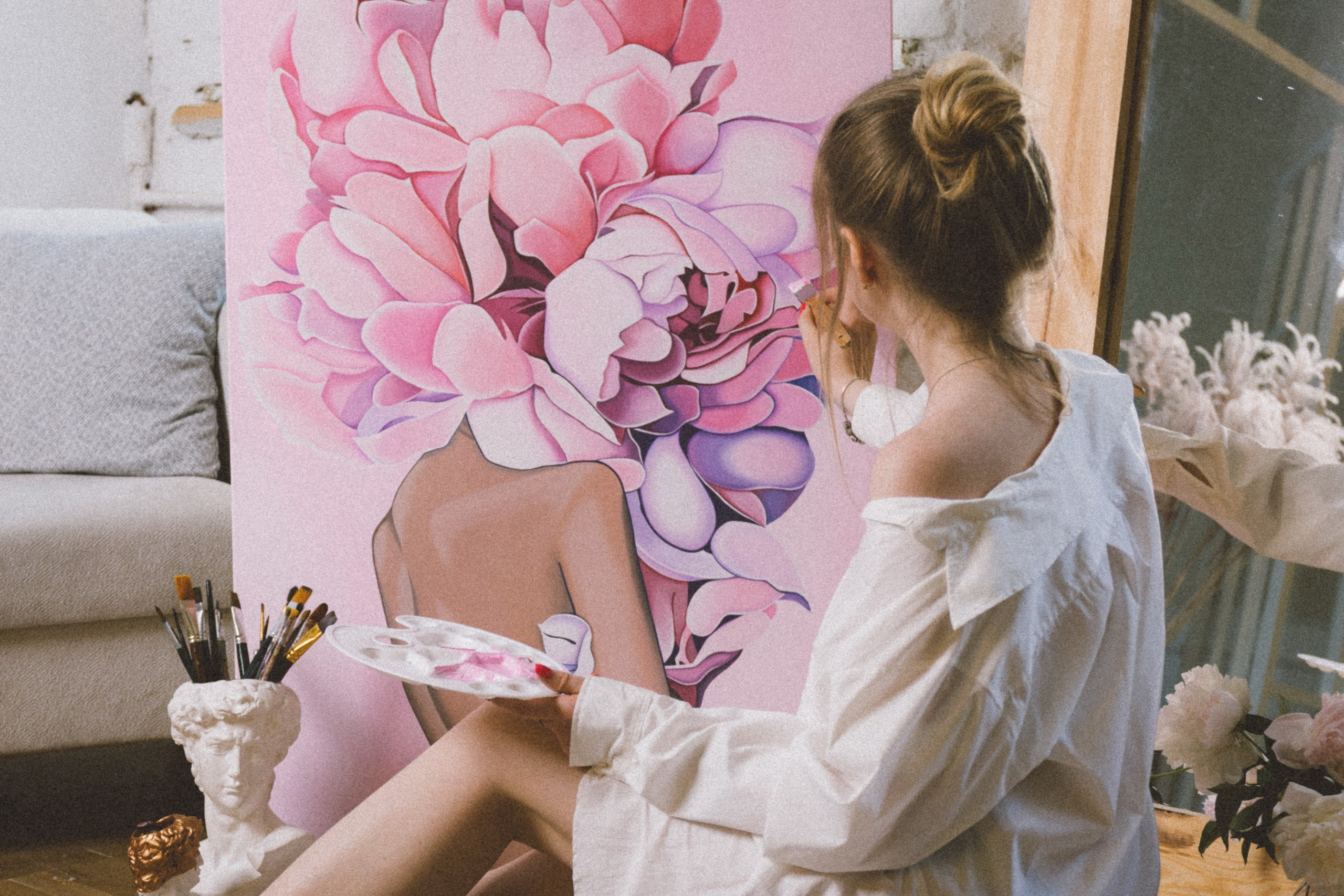 Алеся-фотосессия для художника. Фотограф Анна Кучерявая | Свадьбы и мероприятия в Дубае