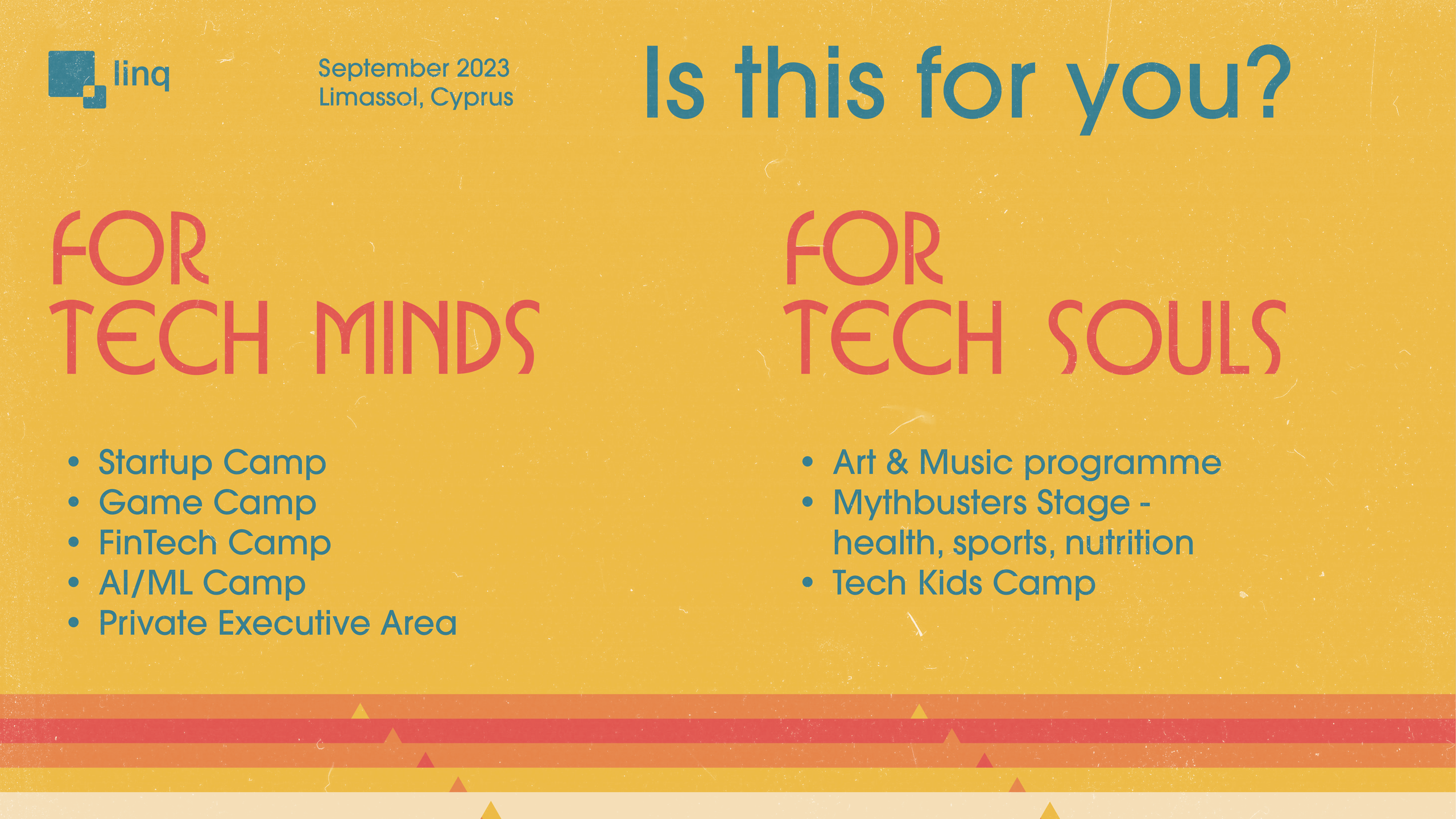 [Branding, Art Direction, Presentation Design] — IT Conference — linq. Tim Katerinko — Visual Storytelling for Brands, Culture & Events