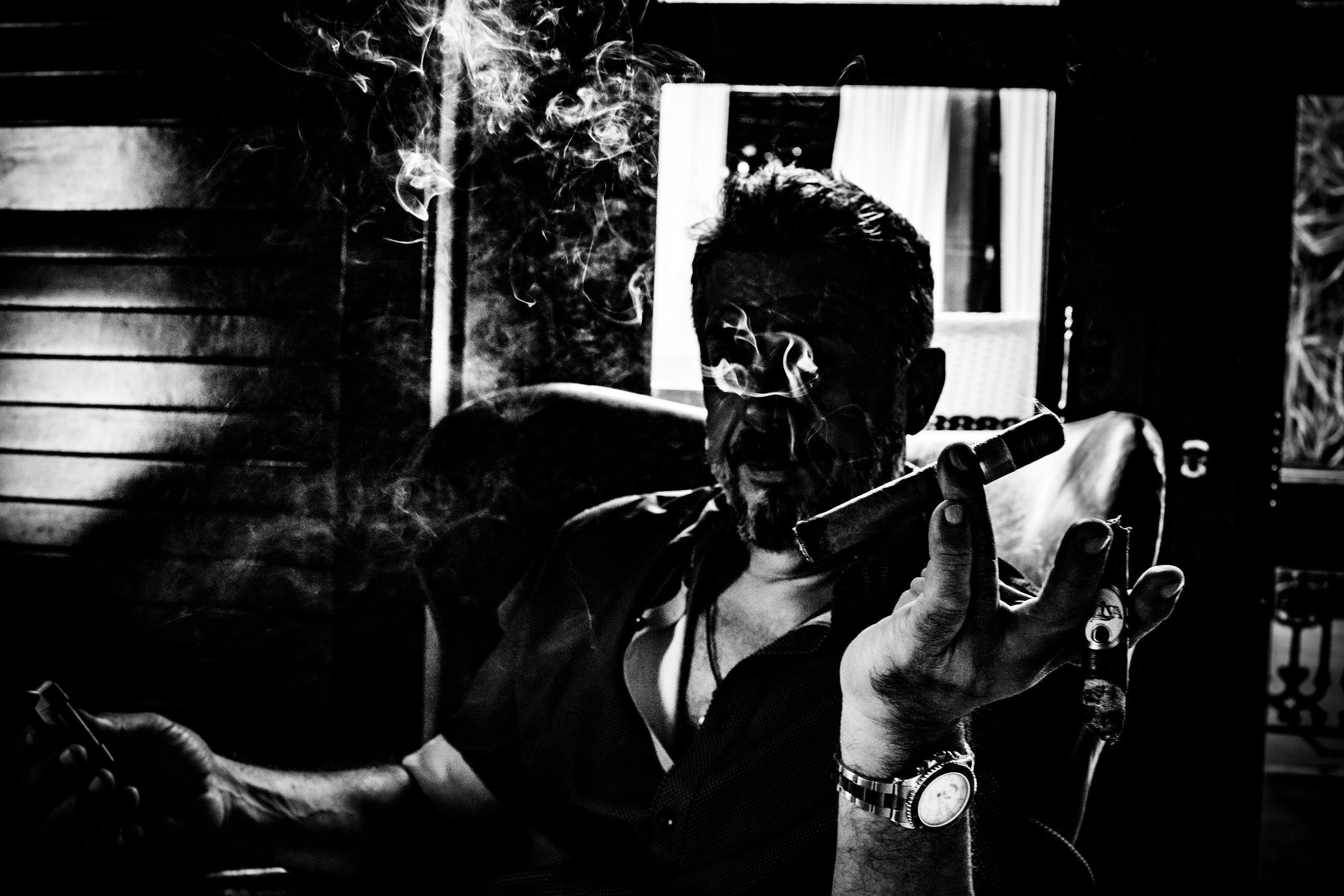 Burn Black and White Series. Out and About 239