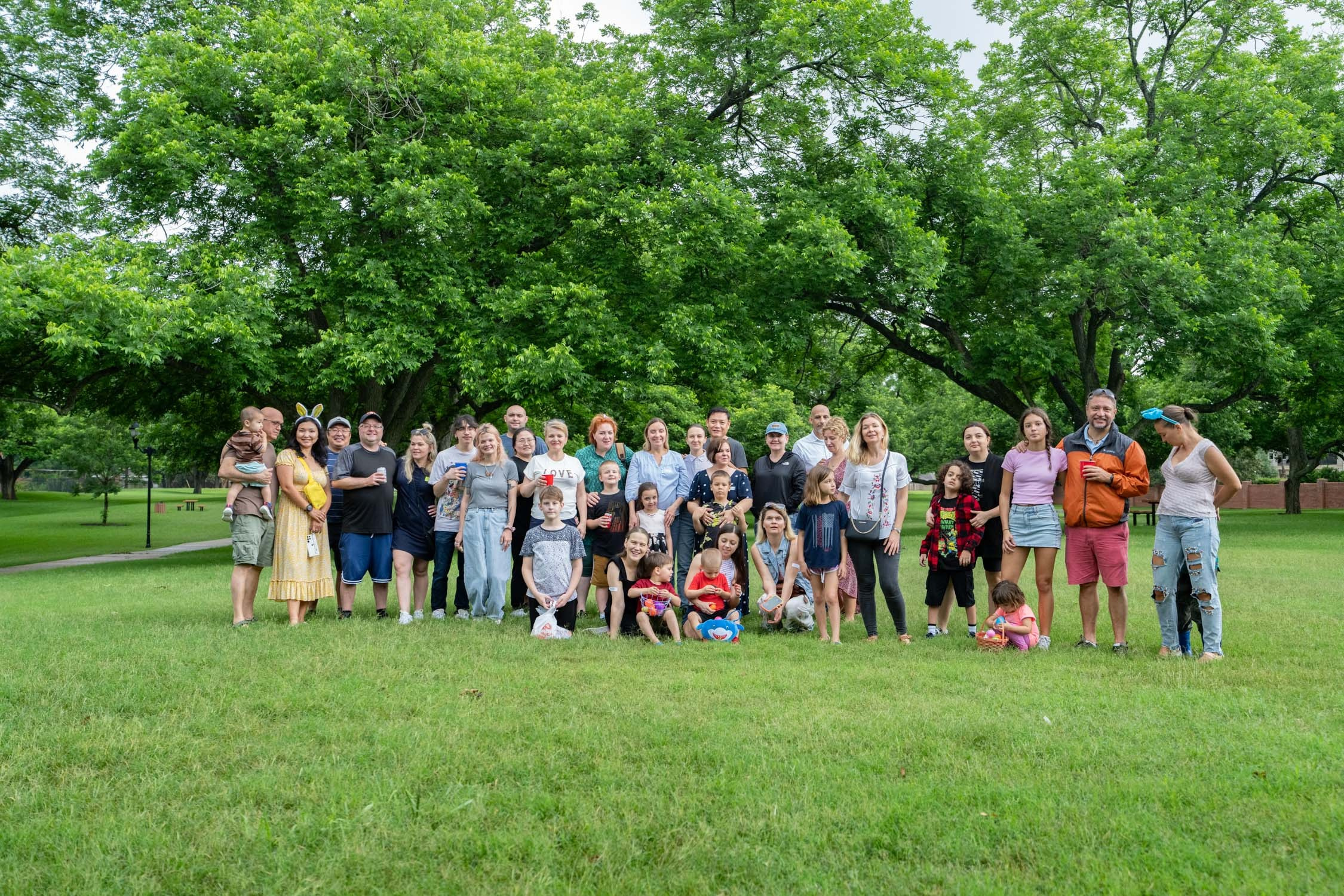 Easter picnic. Photographer Irina Kozhemyakina. Houston