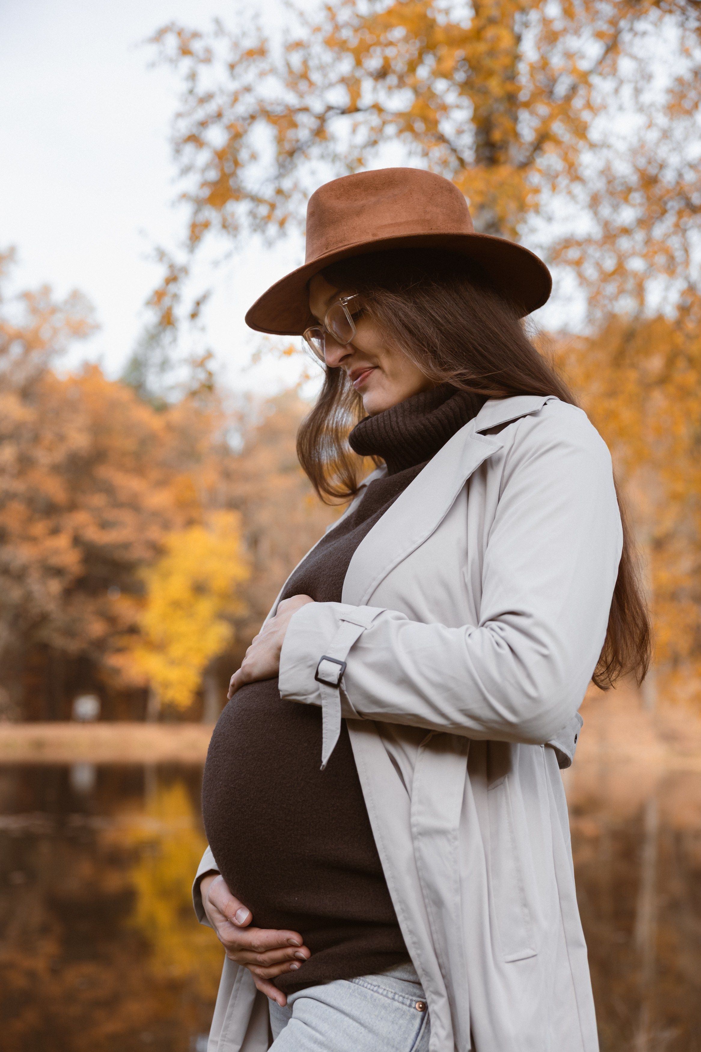Podzimní těhotenské focení. Rodinná, těhotenská, newborn a lifestyle fotografka v Písku Oxana Telupilova
