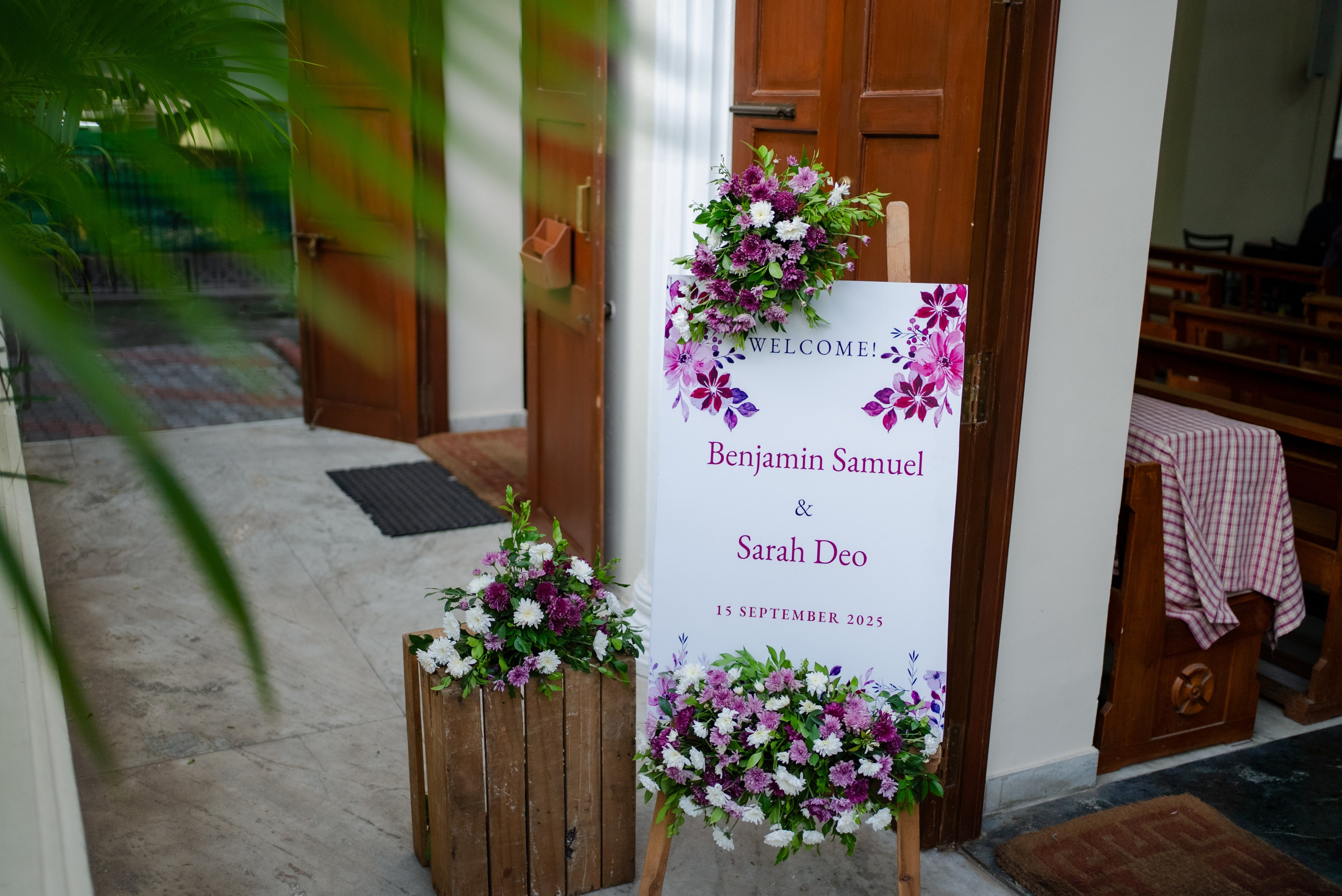 Sarah Deo & Benjamin. Menu