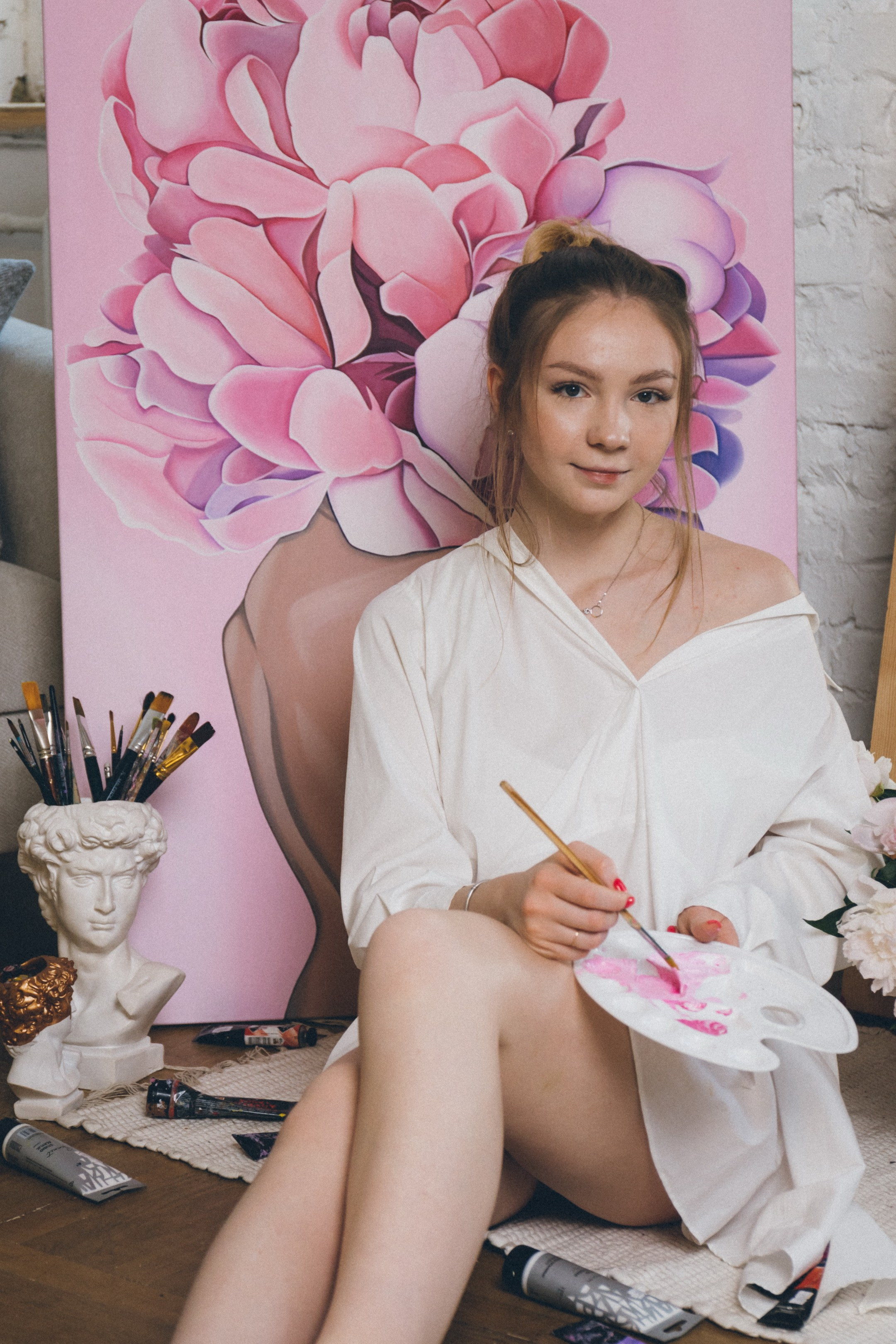 Алеся-фотосессия для художника. Фотограф Анна Кучерявая | Свадьбы и мероприятия в Дубае