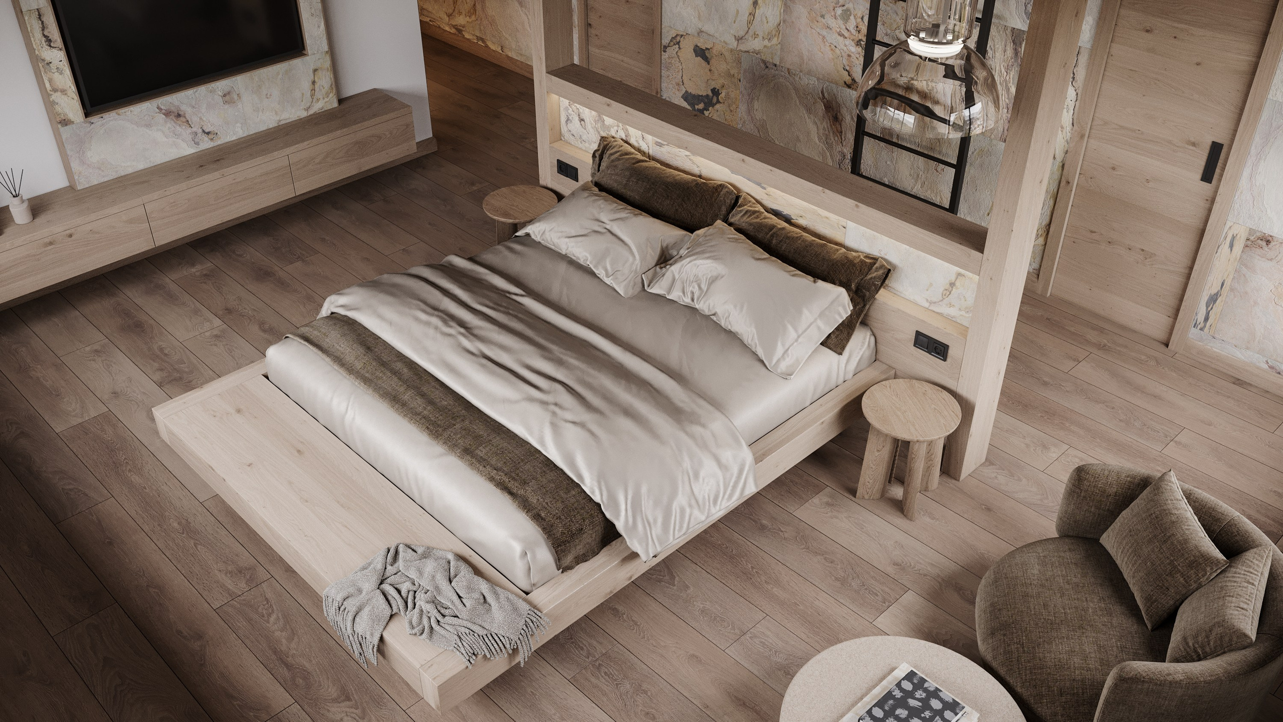 HOTELOVÝ POKOJ č.1 V HORSKÉ CHATĚ. Filipenka architects