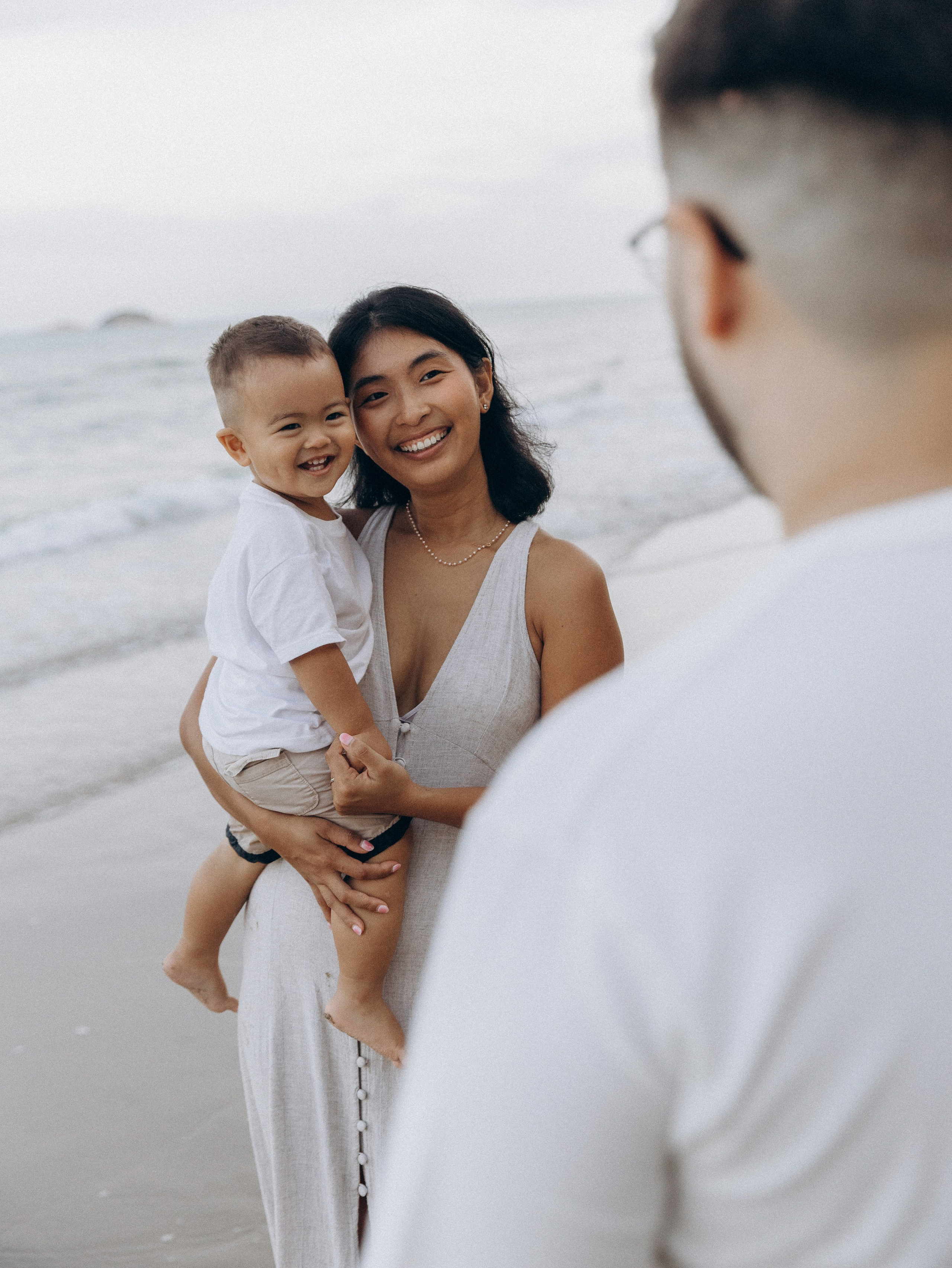 At the beach. Family and wedding photographer in Bangkok, Thailand