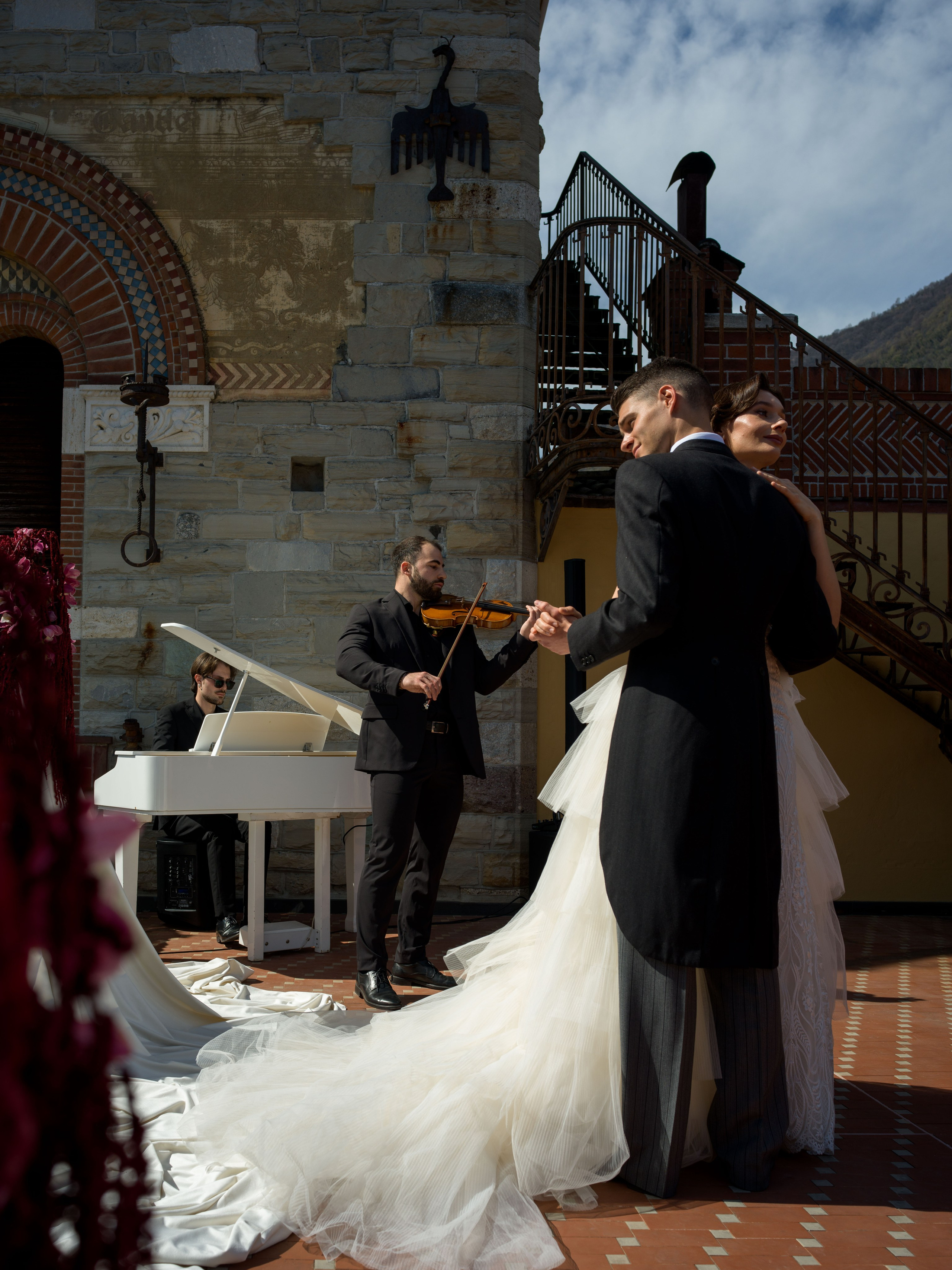 groom waiting ceremony villa Pessina Lake Como Italy