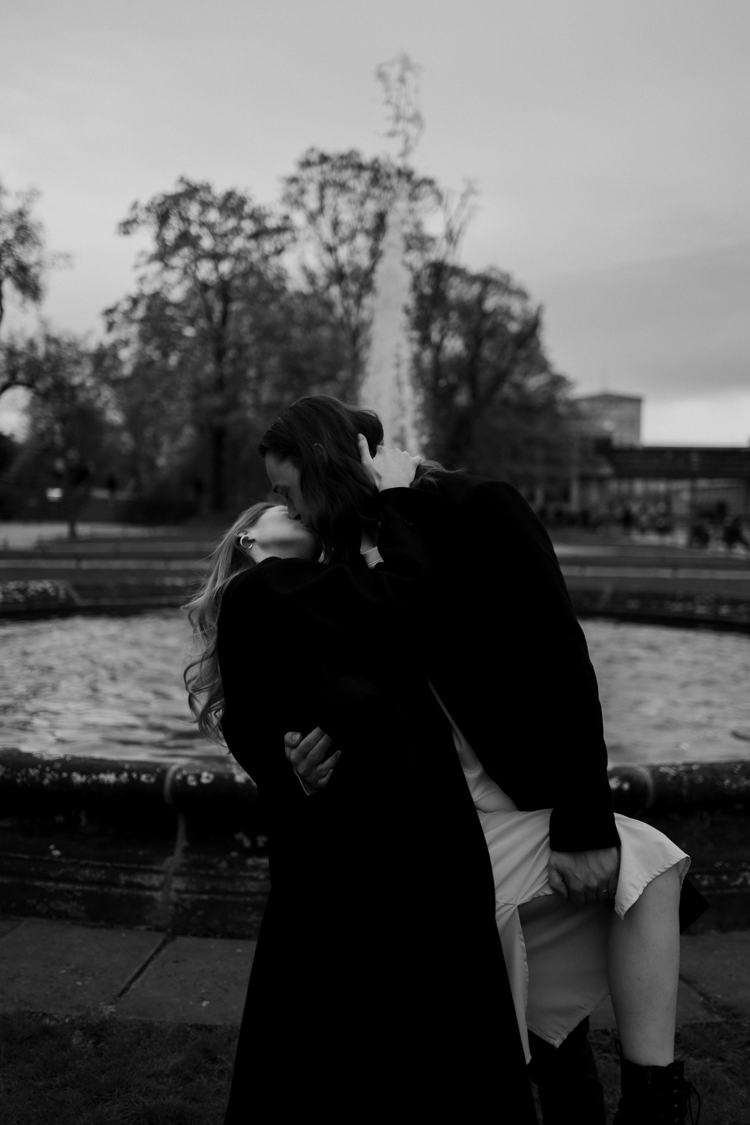 Black&White Love Story in Dresden. Emotional&Cinematic Couple Photography by Kristina Kozheltsova. Kristina Kozheltsova- Soulful Portrait&Lifestyle&Love Story Photographer in Leipzig, Germany