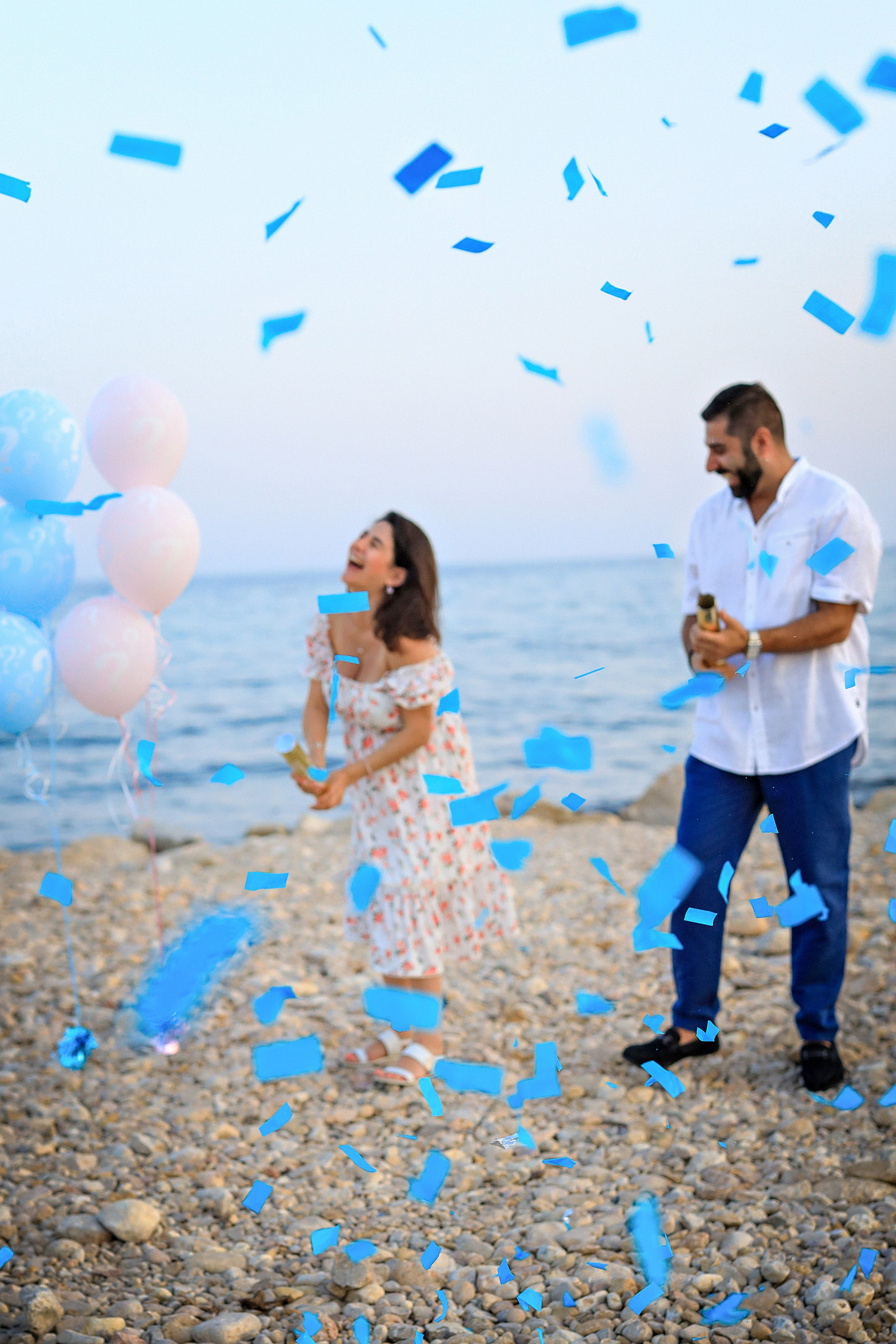 Gender party. Wedding and family photographer in Altea, Valencia, Alicante, Benidorm