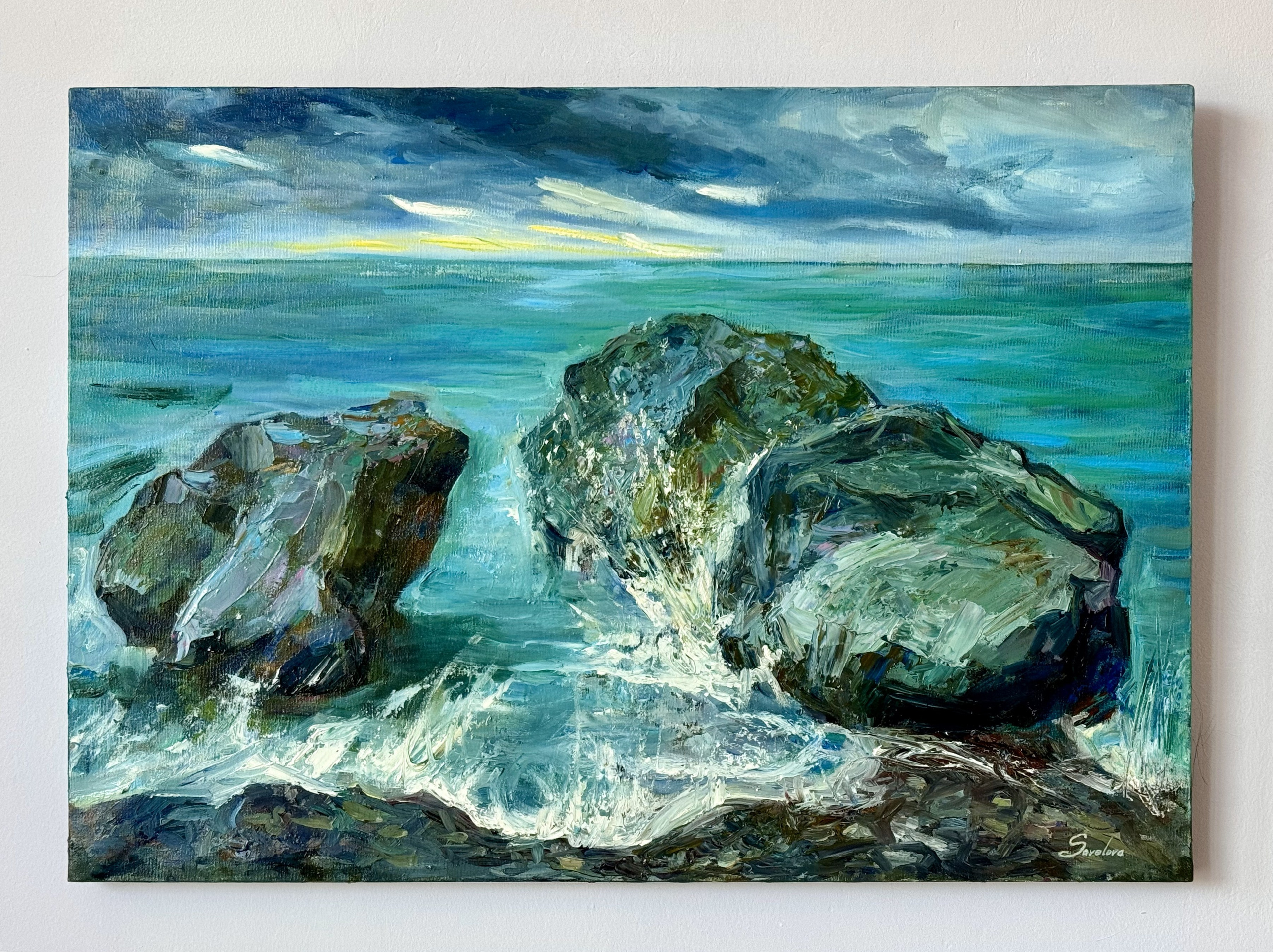 «Three sea rocks». Художник живописец Савелова Ольга